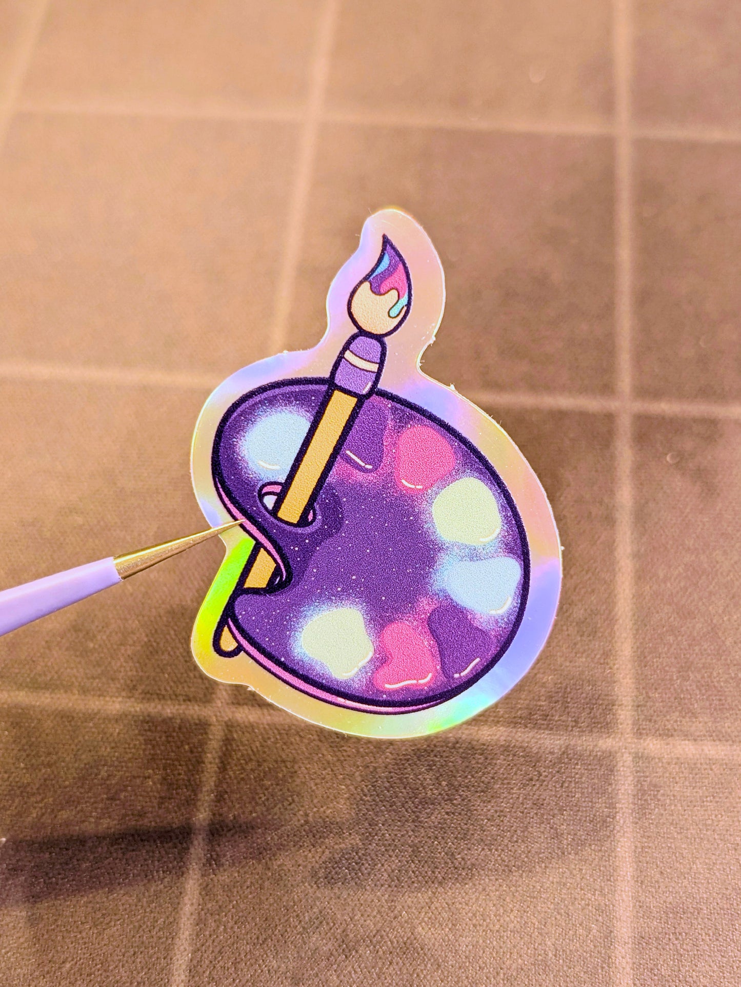 Paint the cosmos - holographic sticker