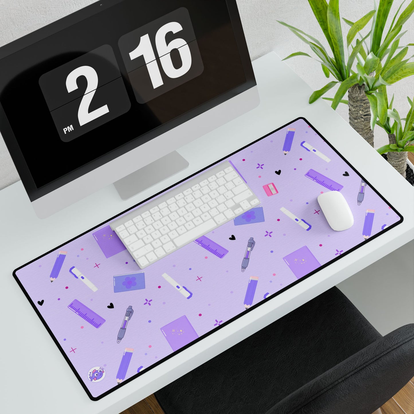 SparkleSquad Stationery Desk Mat for Creative Workspaces, Office Decor, Student Essentials, Gift for Students, Home Office Accessories