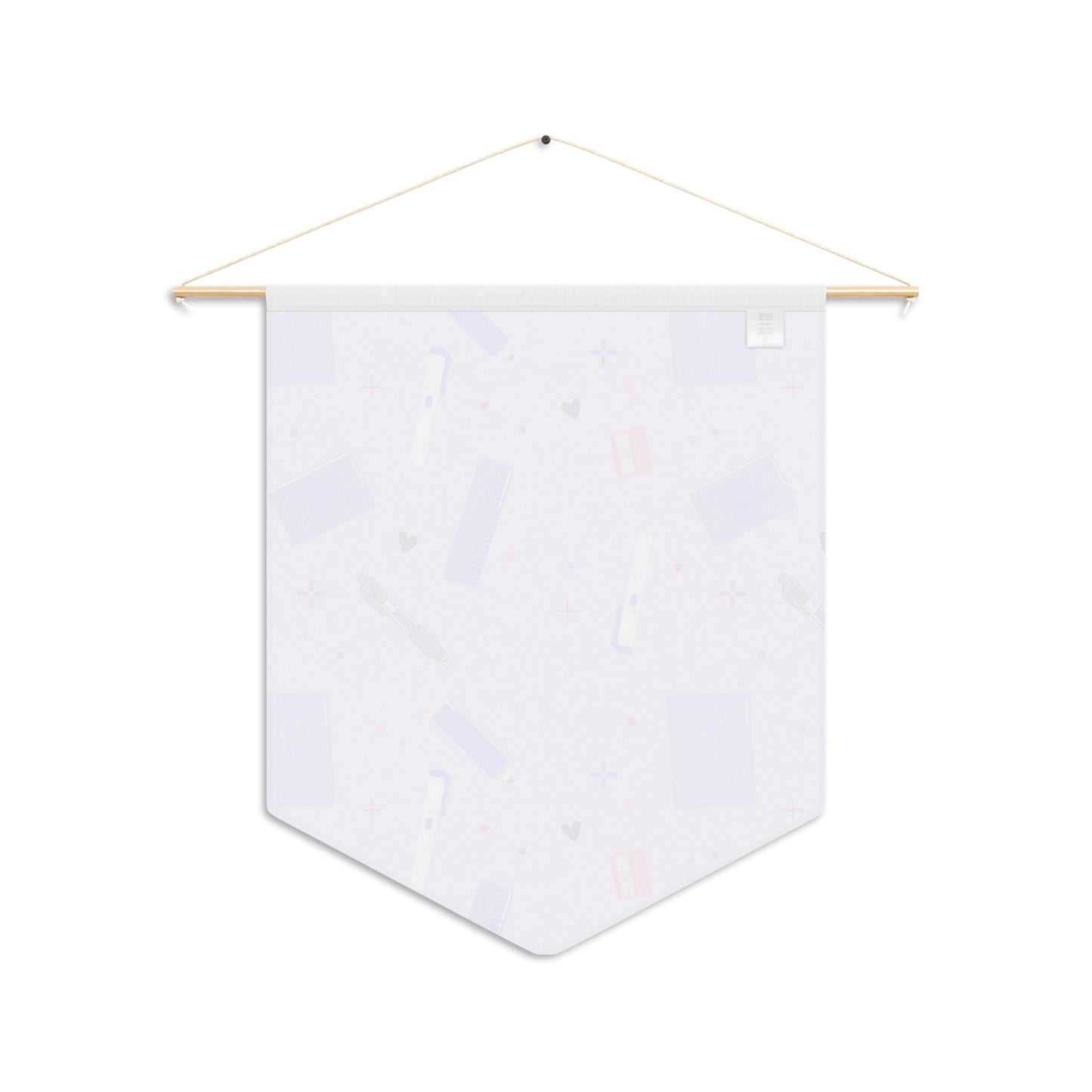 Colorful Stationery Supplies Pennant Banner, Room Wall art