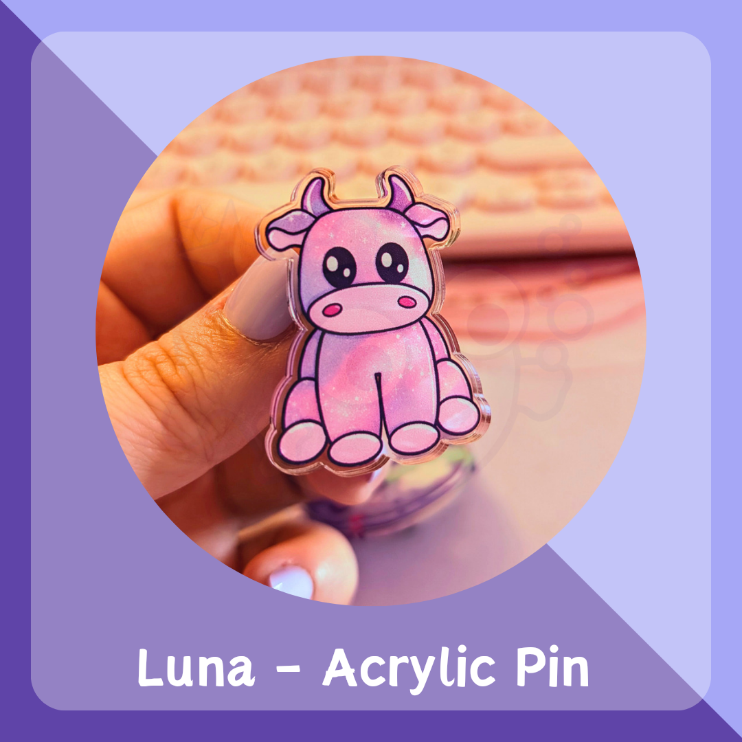 Luna - Acrylic Pin