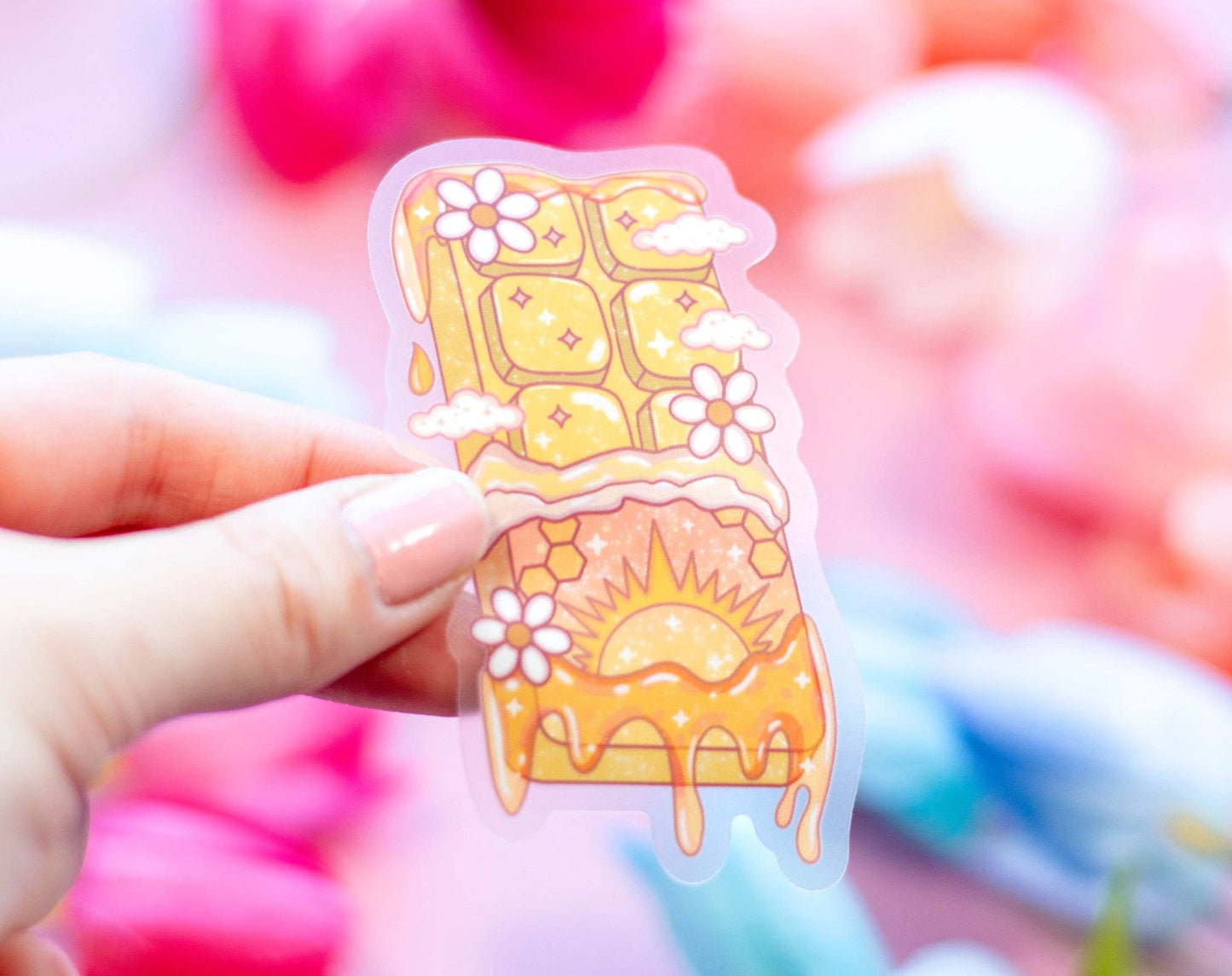Unicorn Eclipse - Chocolate Bar Clear Stickers
