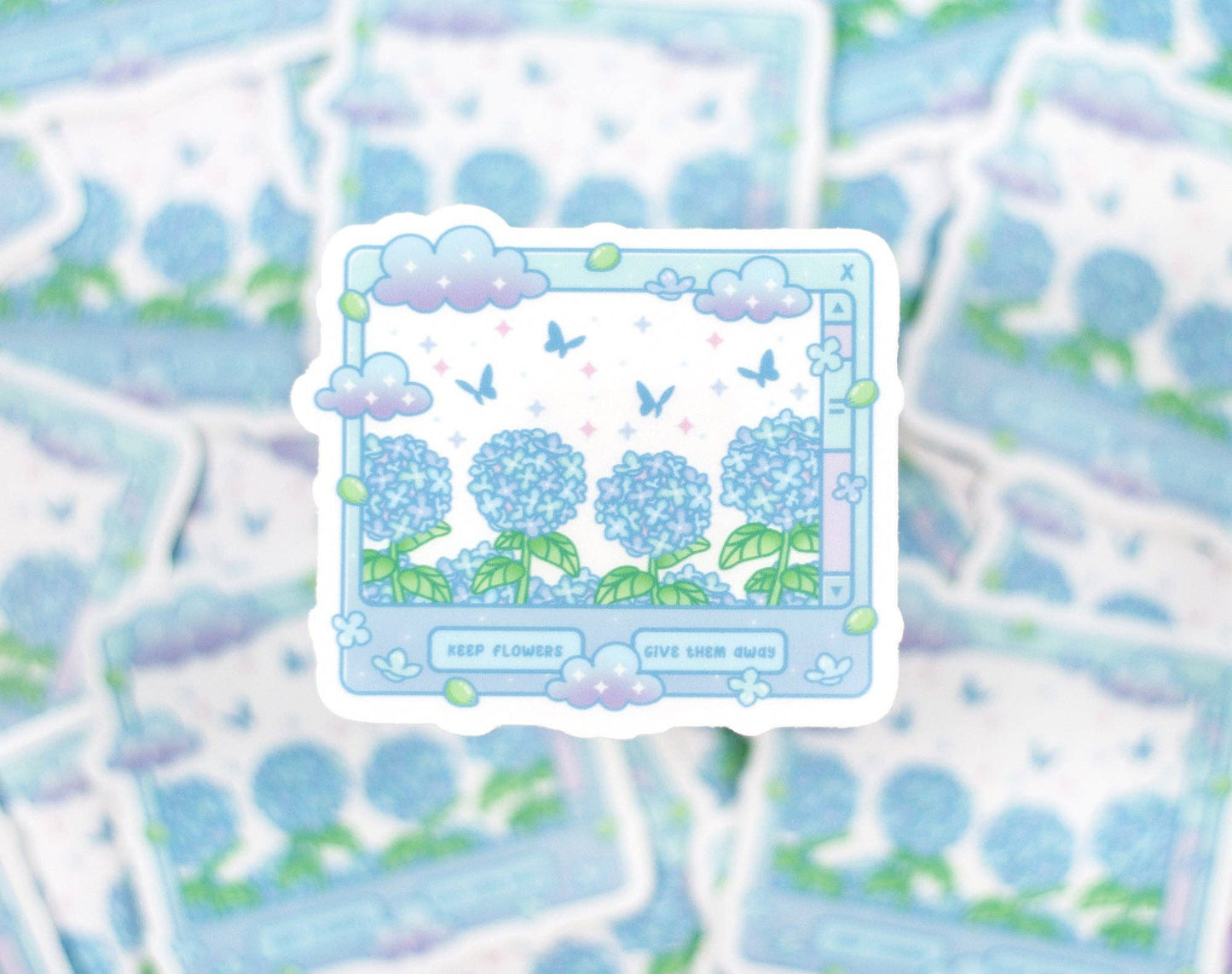 Unicorn Eclipse - Hydrangea Dreams Clear Sticker