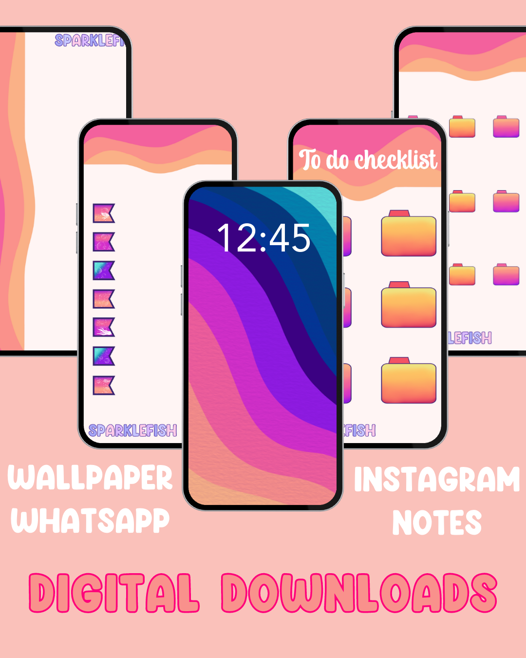 Summer Vibes Digital Download Wallpaper, printables, Instagram Templates