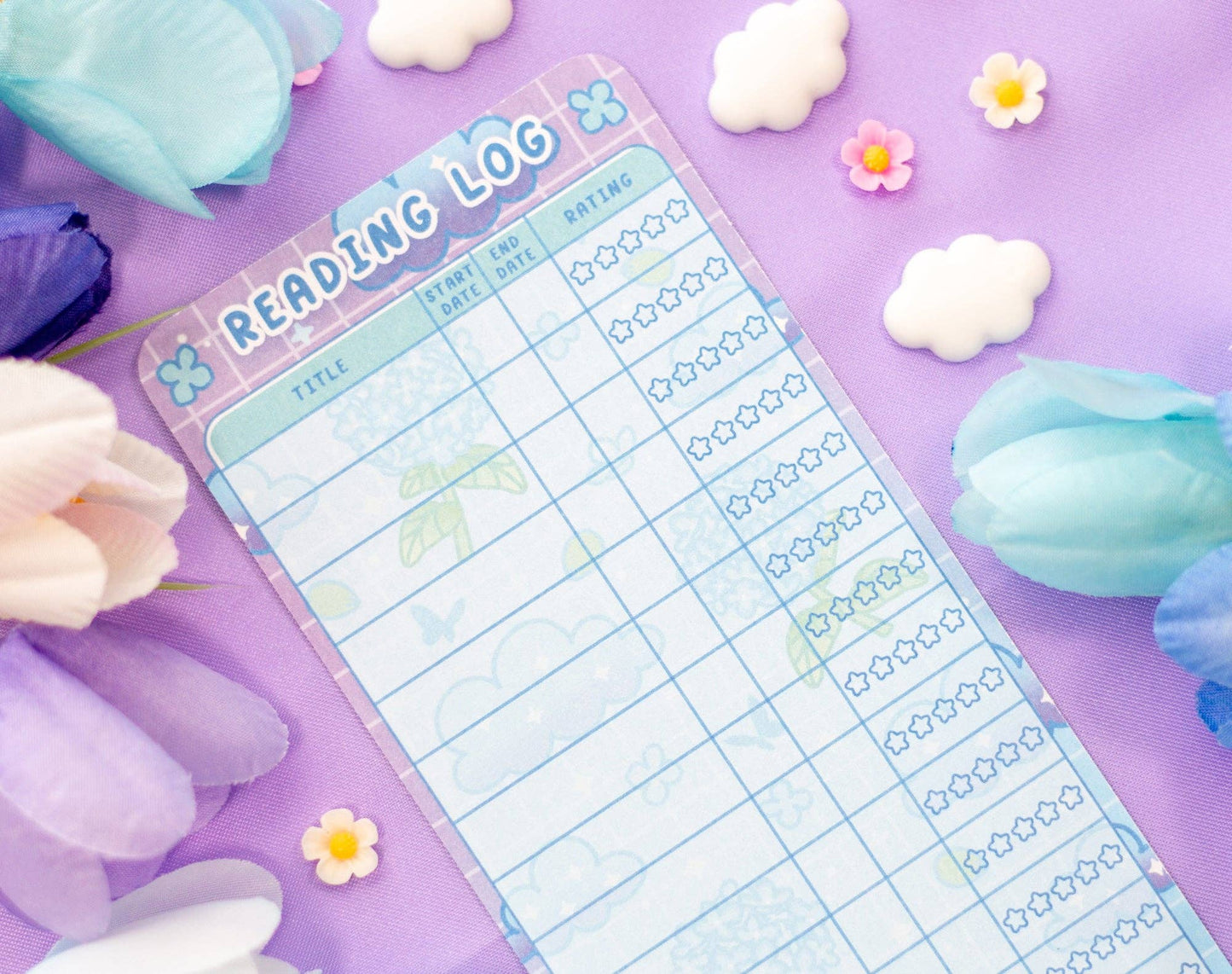 Unicorn Eclipse - Hydrangea Dreams Reading Log Bookmark