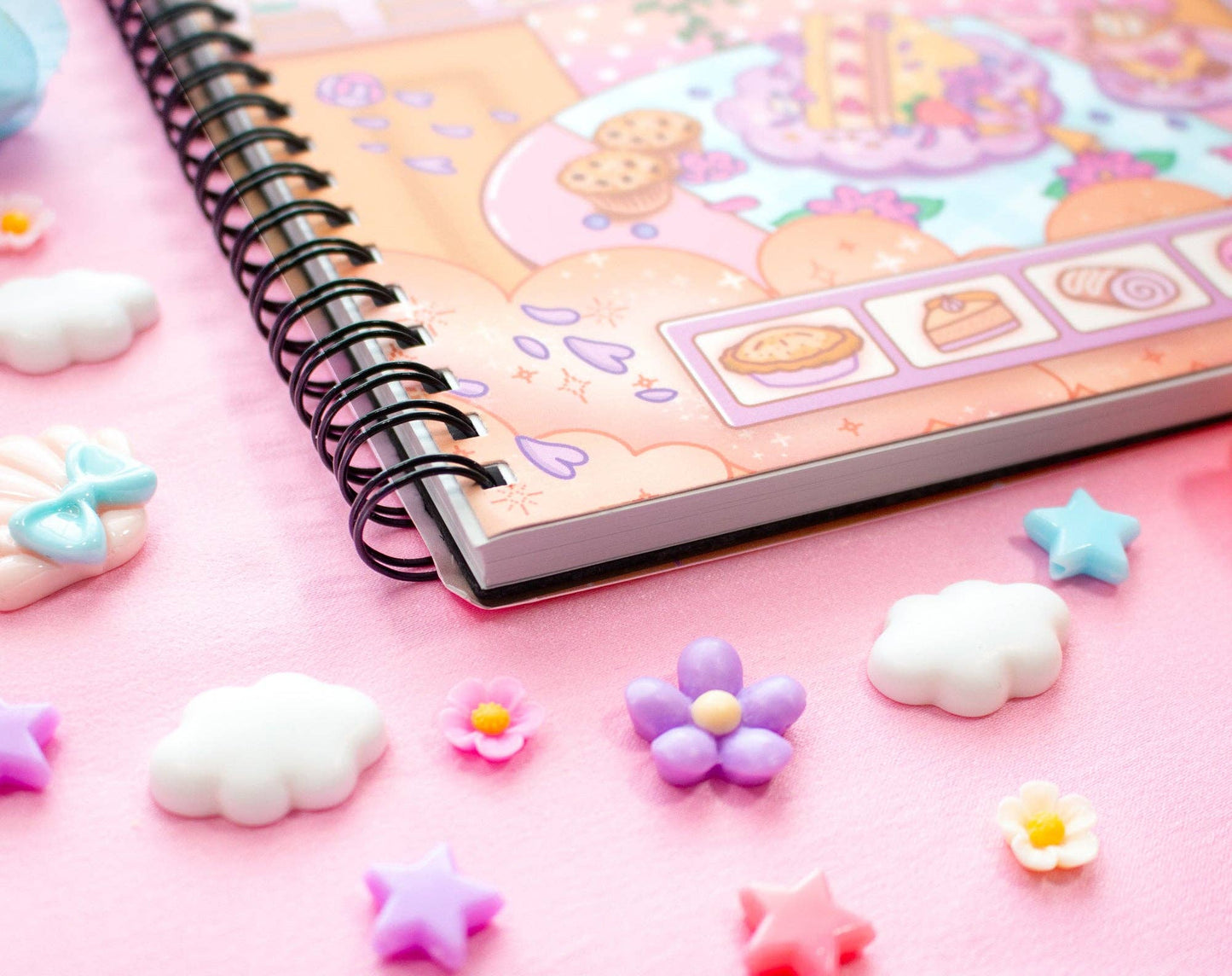 Unicorn Eclipse - Cafe Quest Spiral Lined Notebook (7x9")