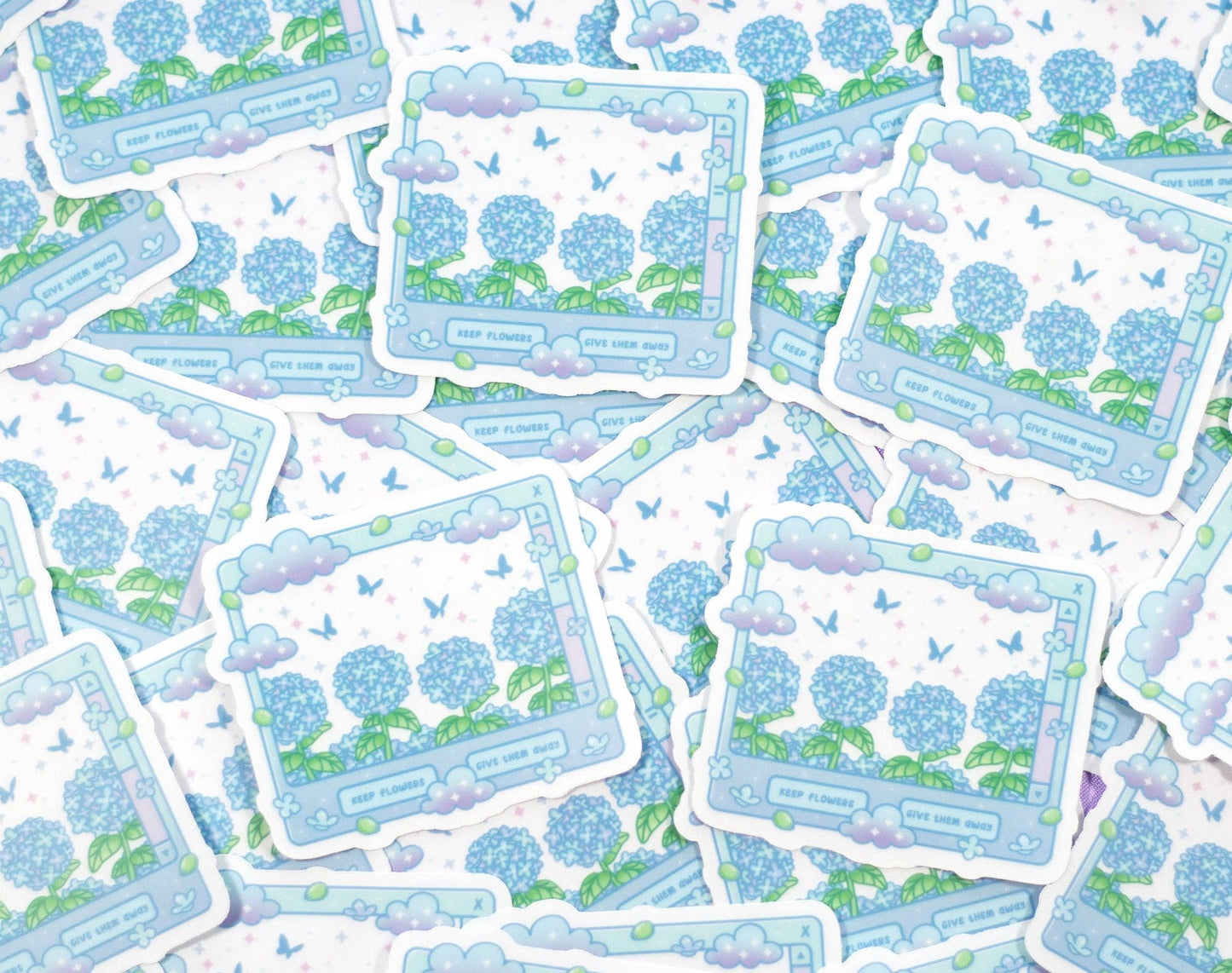 Unicorn Eclipse - Hydrangea Dreams Clear Sticker