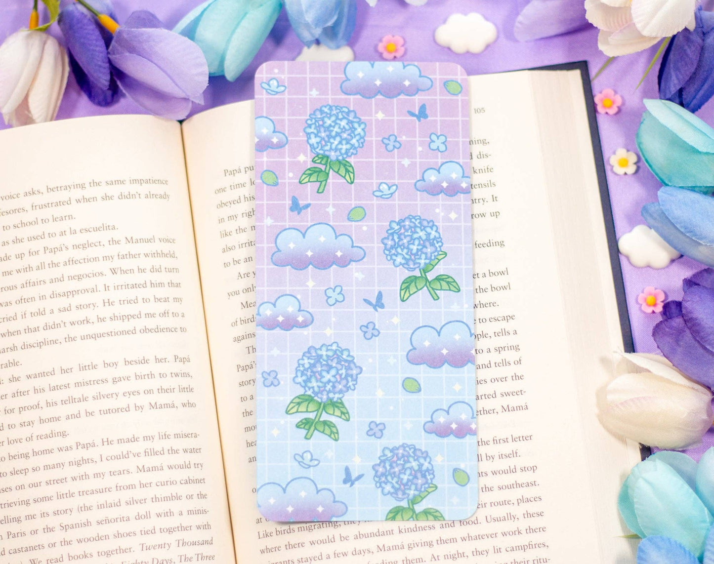 Unicorn Eclipse - Hydrangea Dreams Reading Log Bookmark