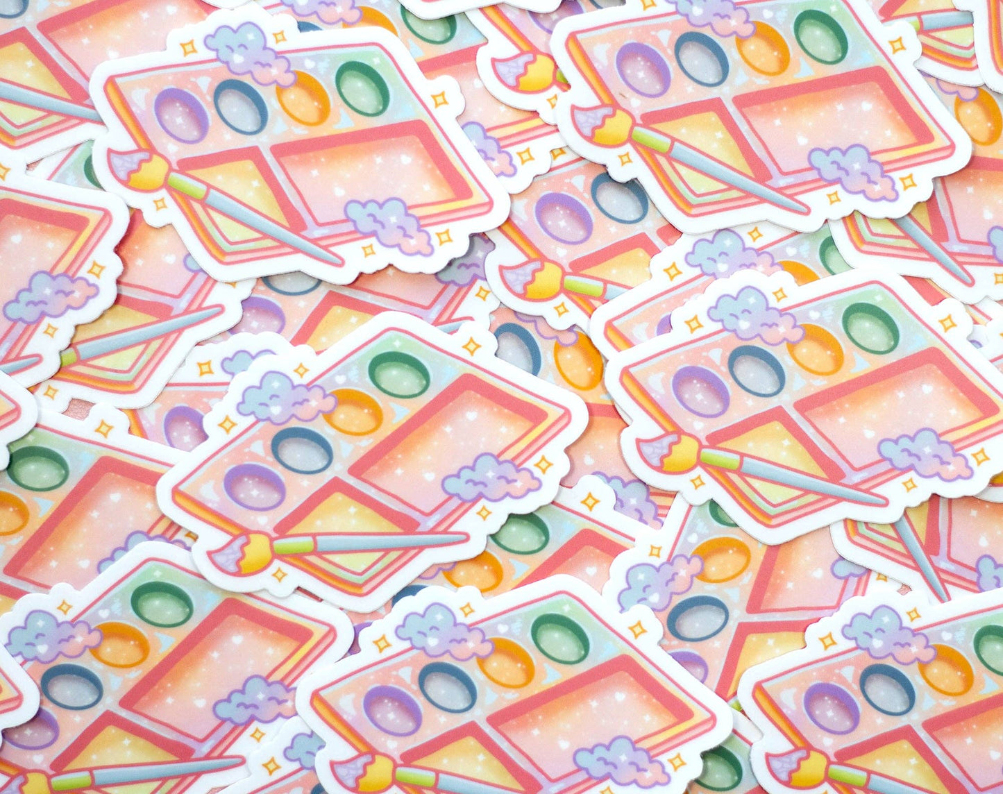 Unicorn Eclipse - Paint Palette Sticker