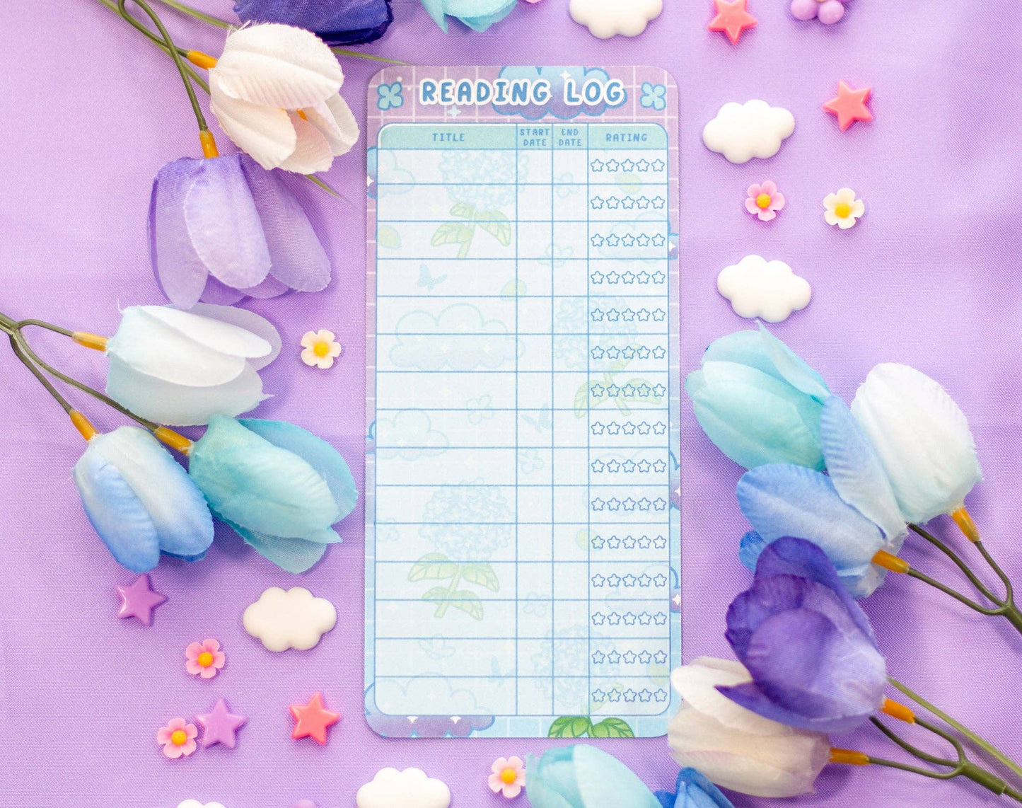 Unicorn Eclipse - Hydrangea Dreams Reading Log Bookmark