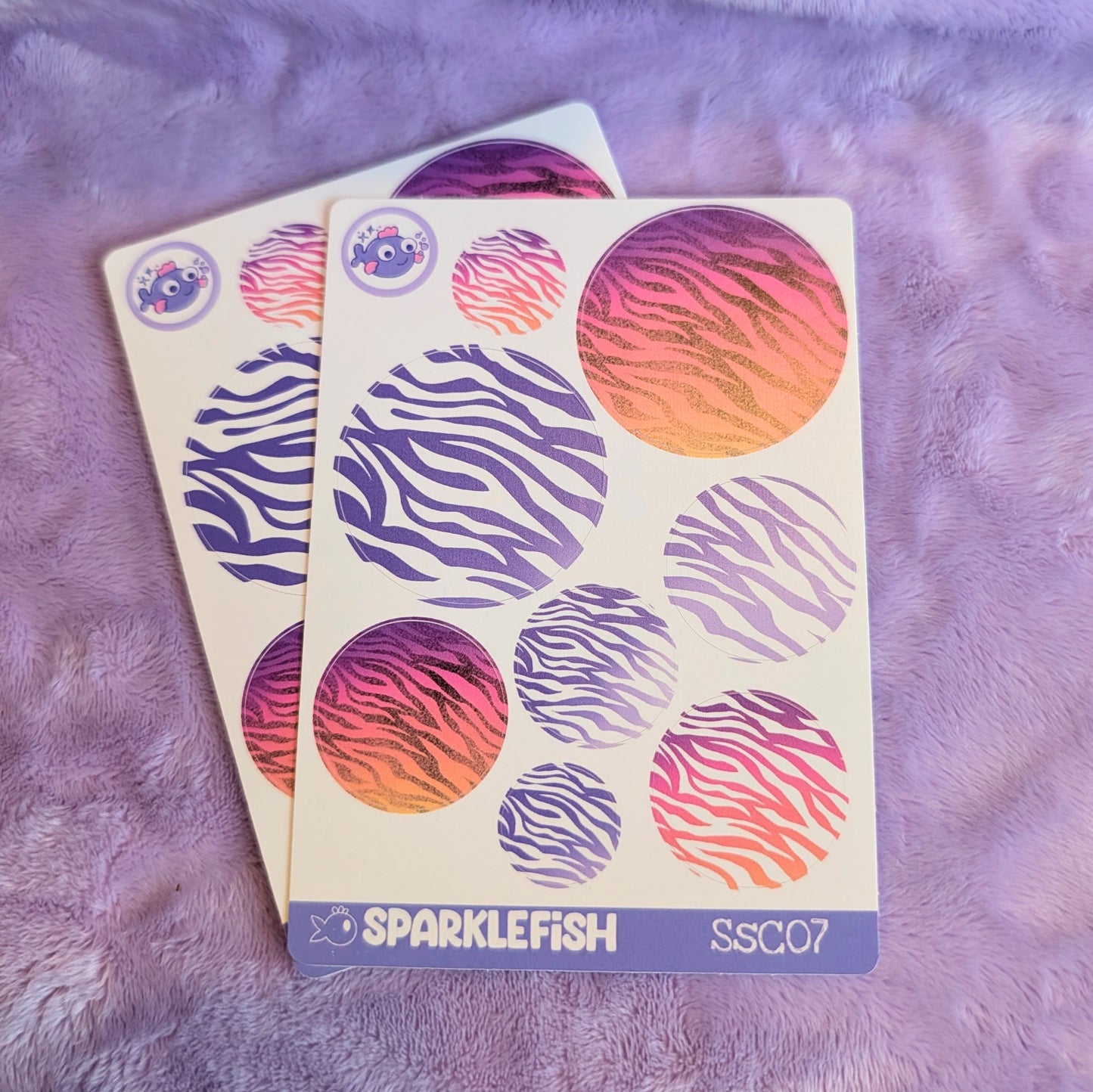 Zebra Patterns - Deco Vinyl Sticker Sheet