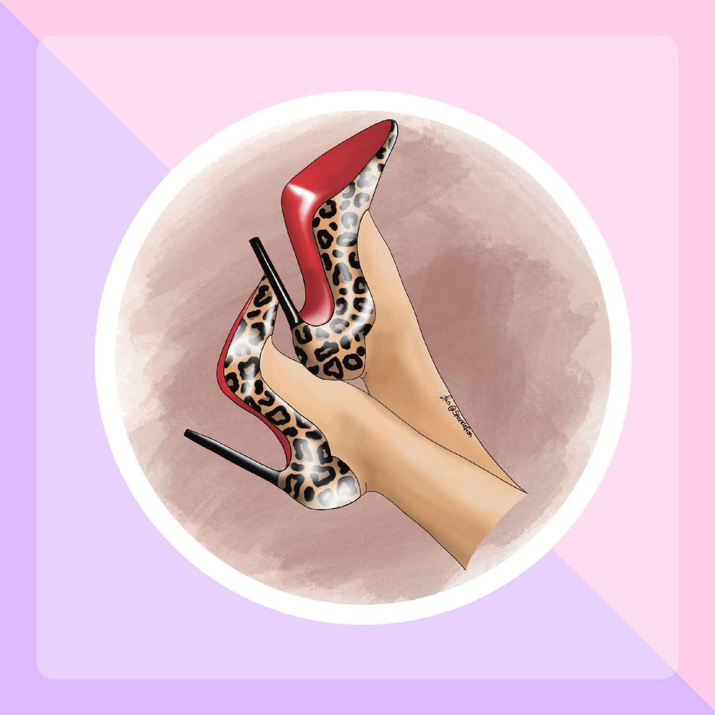 Illustrated Pocket Mirror
