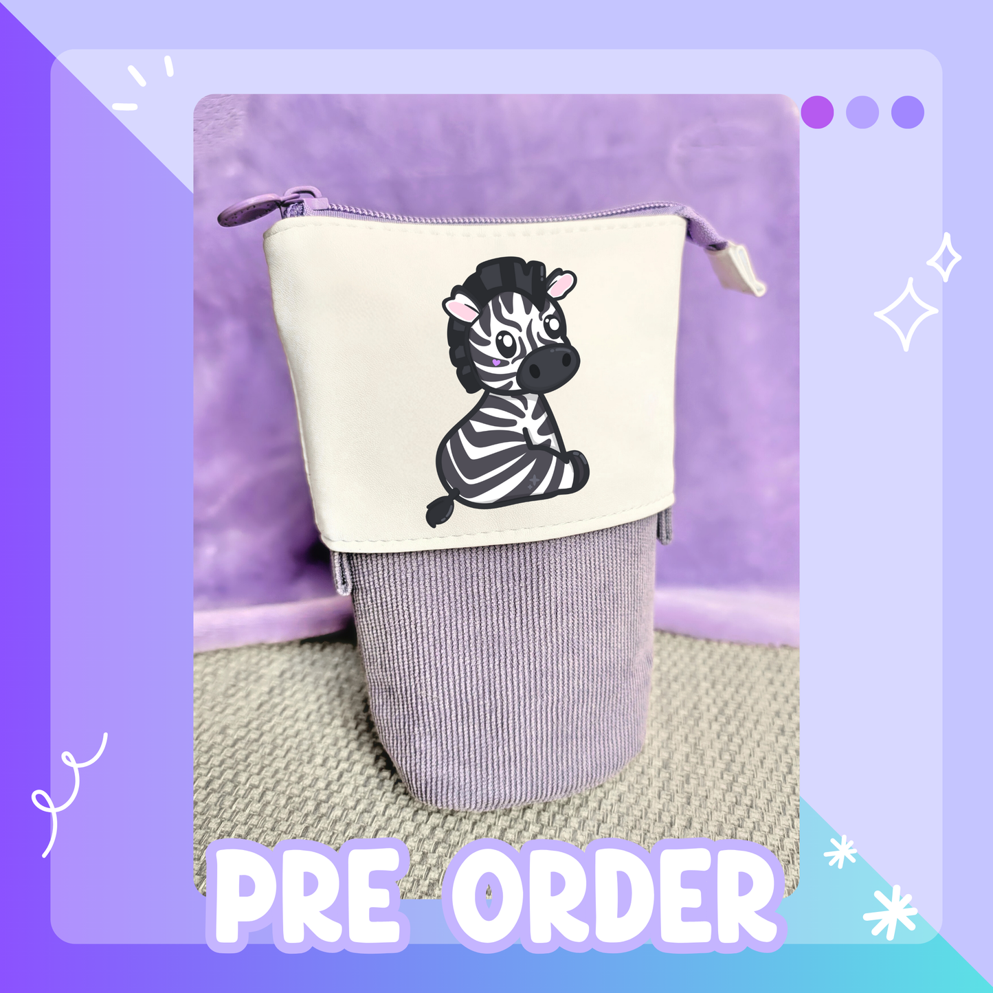 *Pre Order* Pop Up Zebra Pencil Case