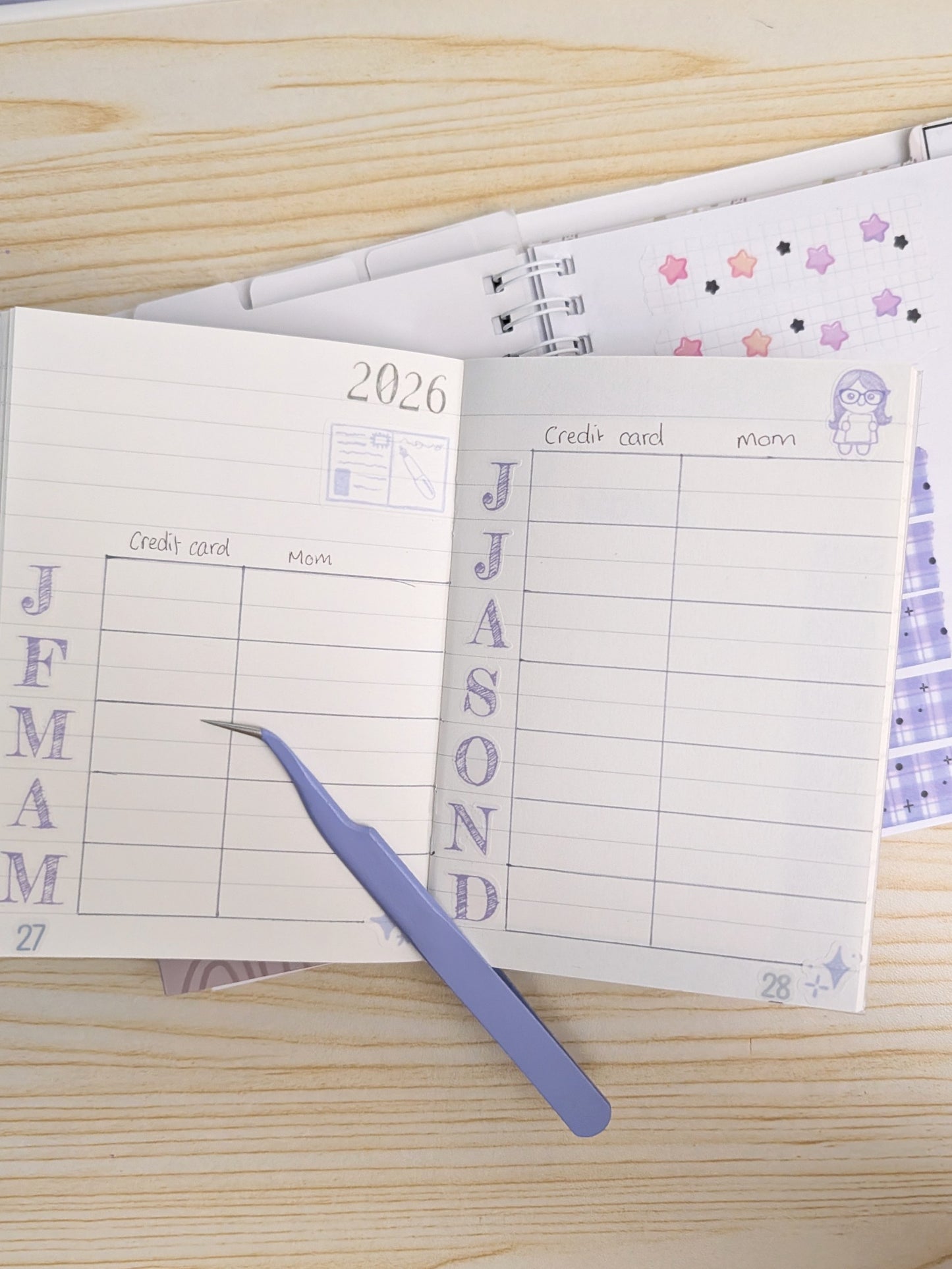 Sketchy Year of 2026 - washi sticker paper