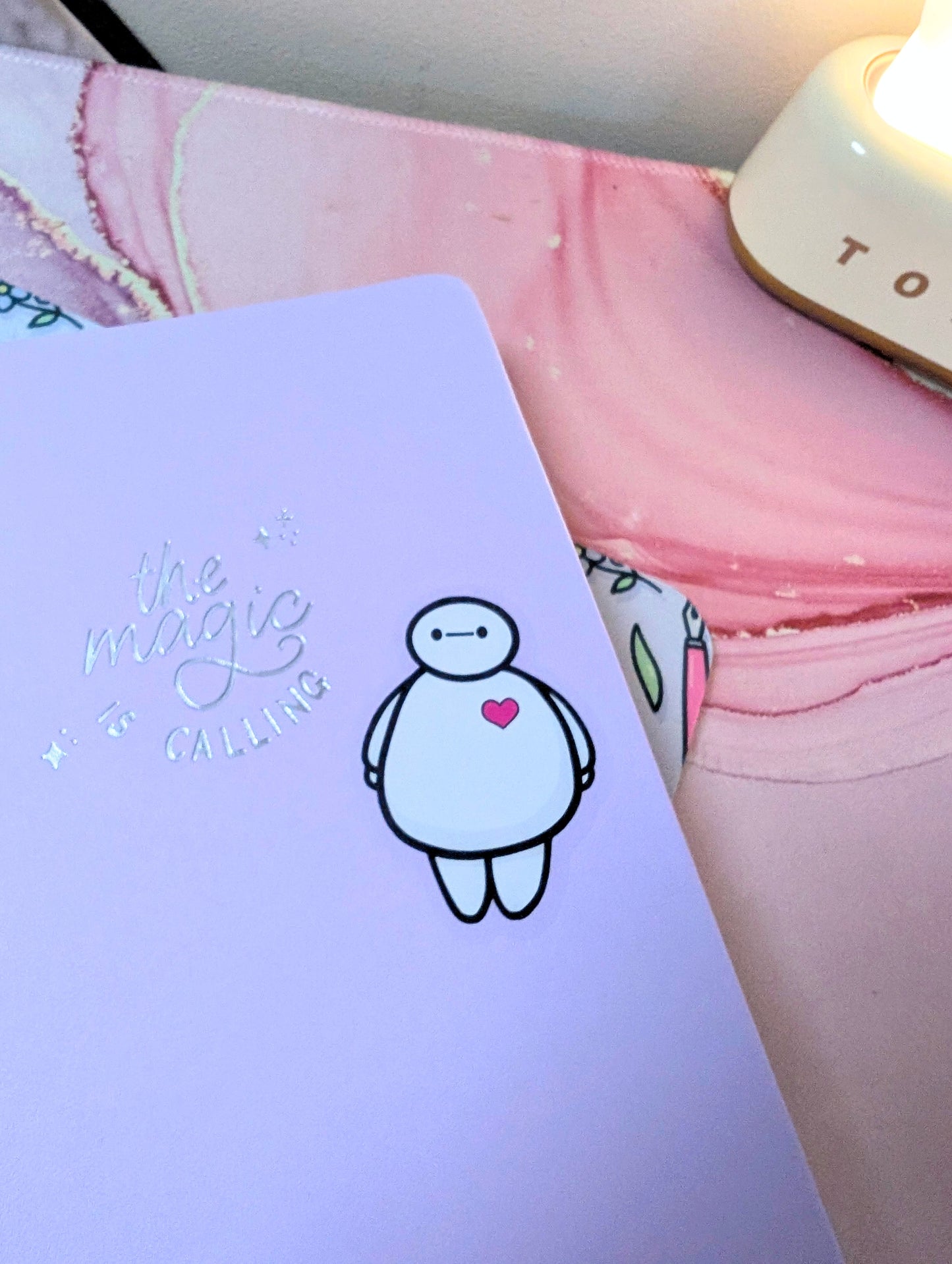 I 💜 Baymax - clear waterproof sticker