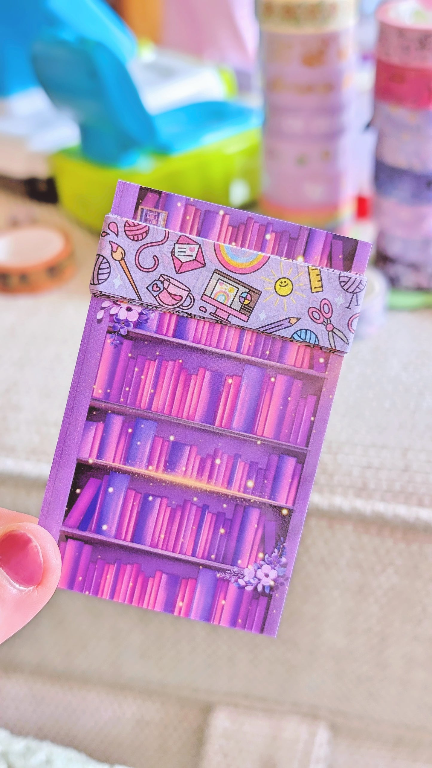 Bookish Washi Card