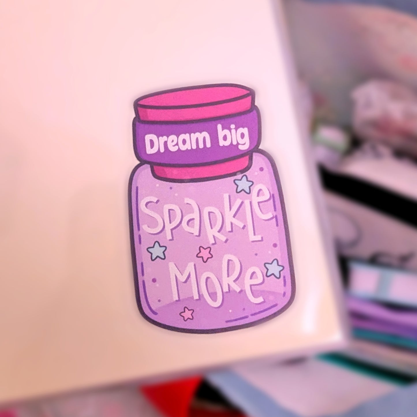 Cosy Star Jar Collection | Clear Matte Vinyl Sticker