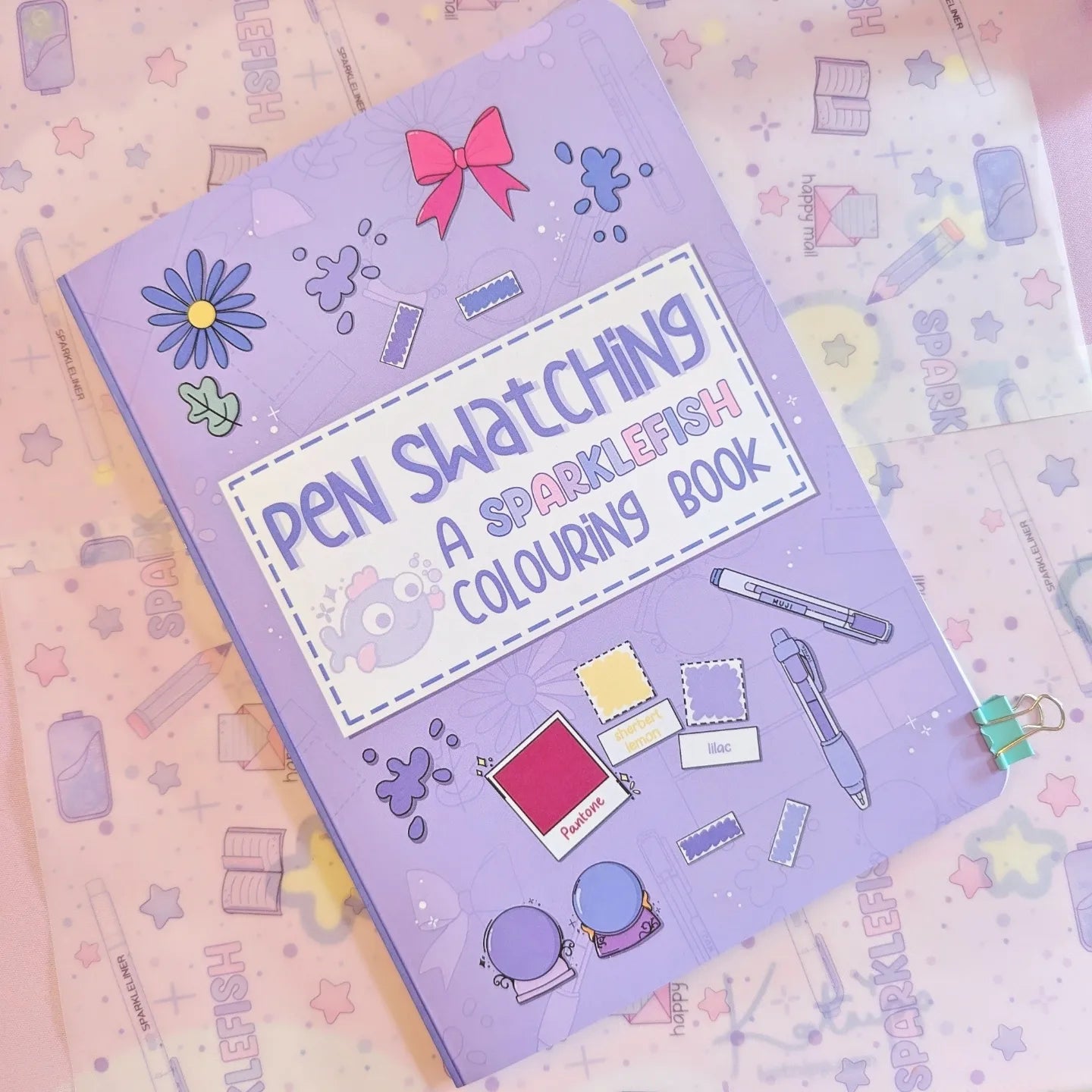 Pen Swatching - A SparkleFish Colouring Book
