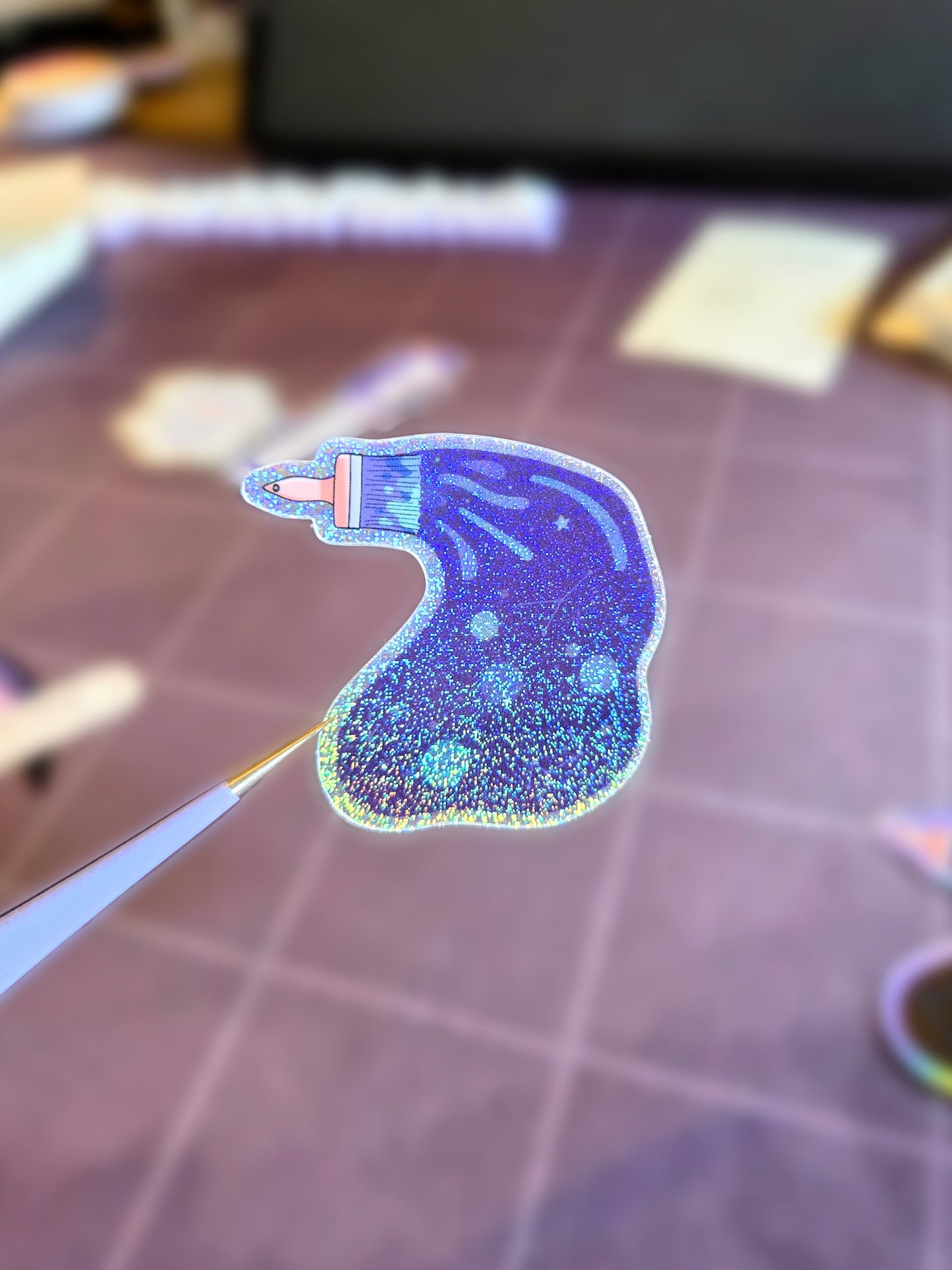 Paint Your Universe - Fine Glitter sticker