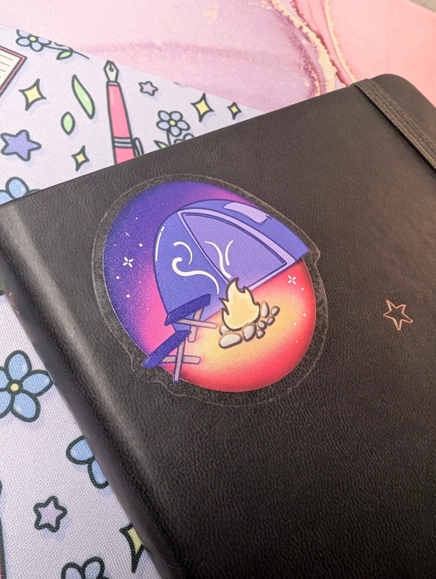 Camping by the Stars ✨ - clear waterproof sticker