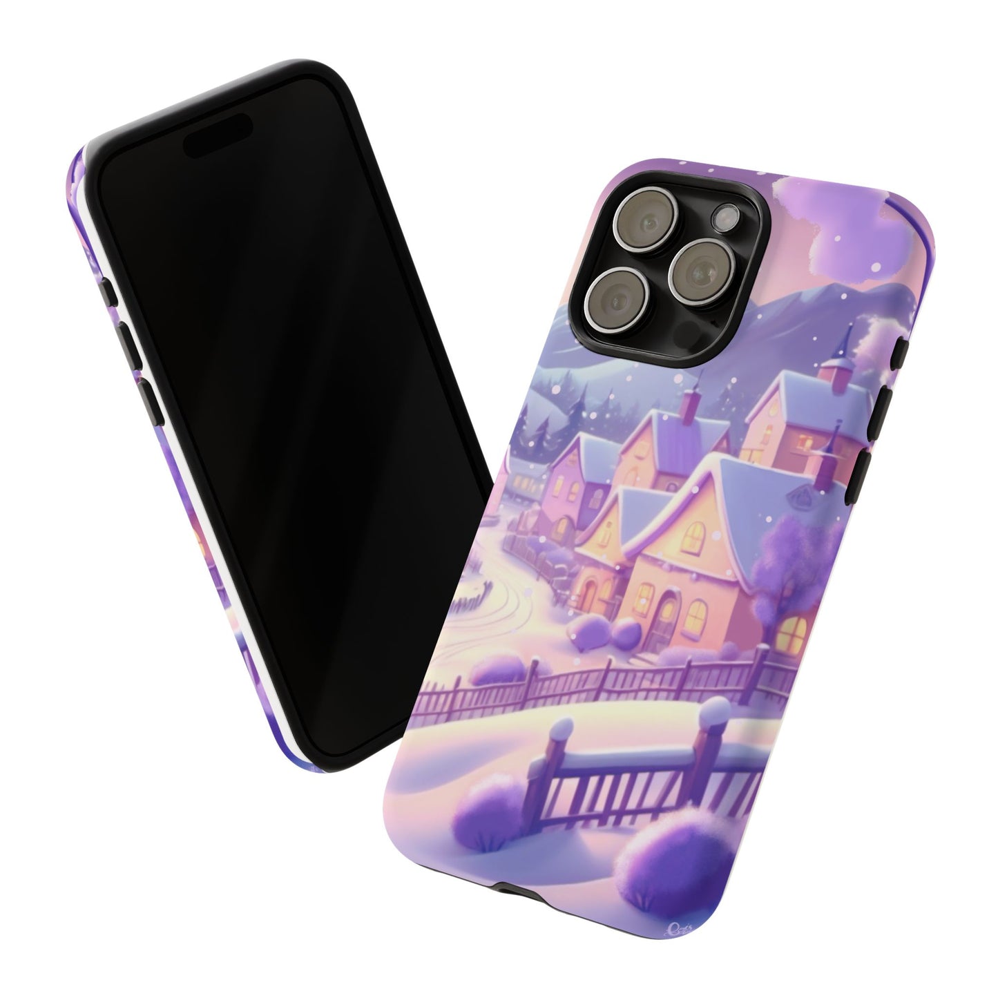 Purple Winter Wonderland Tough Phone Case