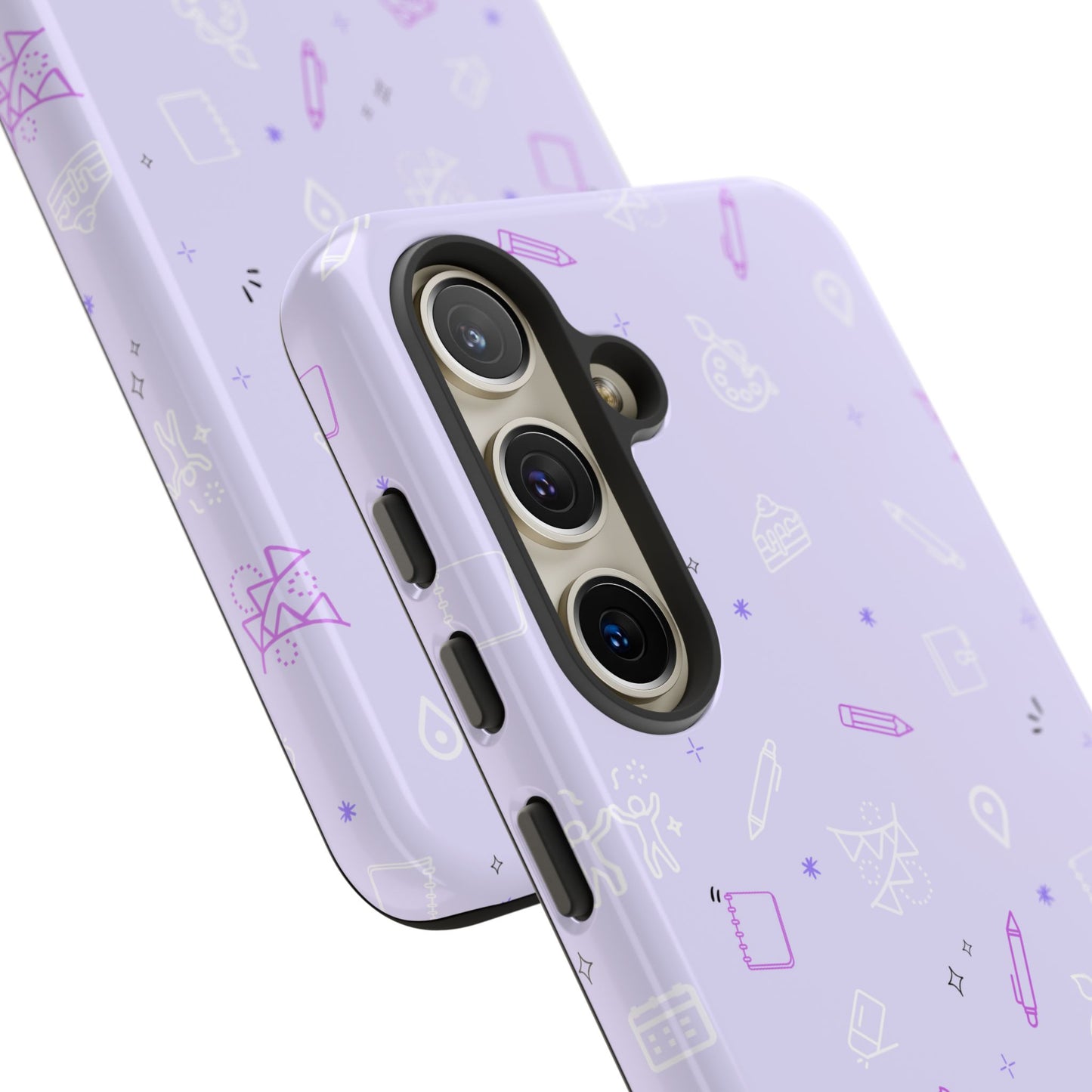 Pastel Purple Pattern Phone Tough Case — Purple Planner Party Merch