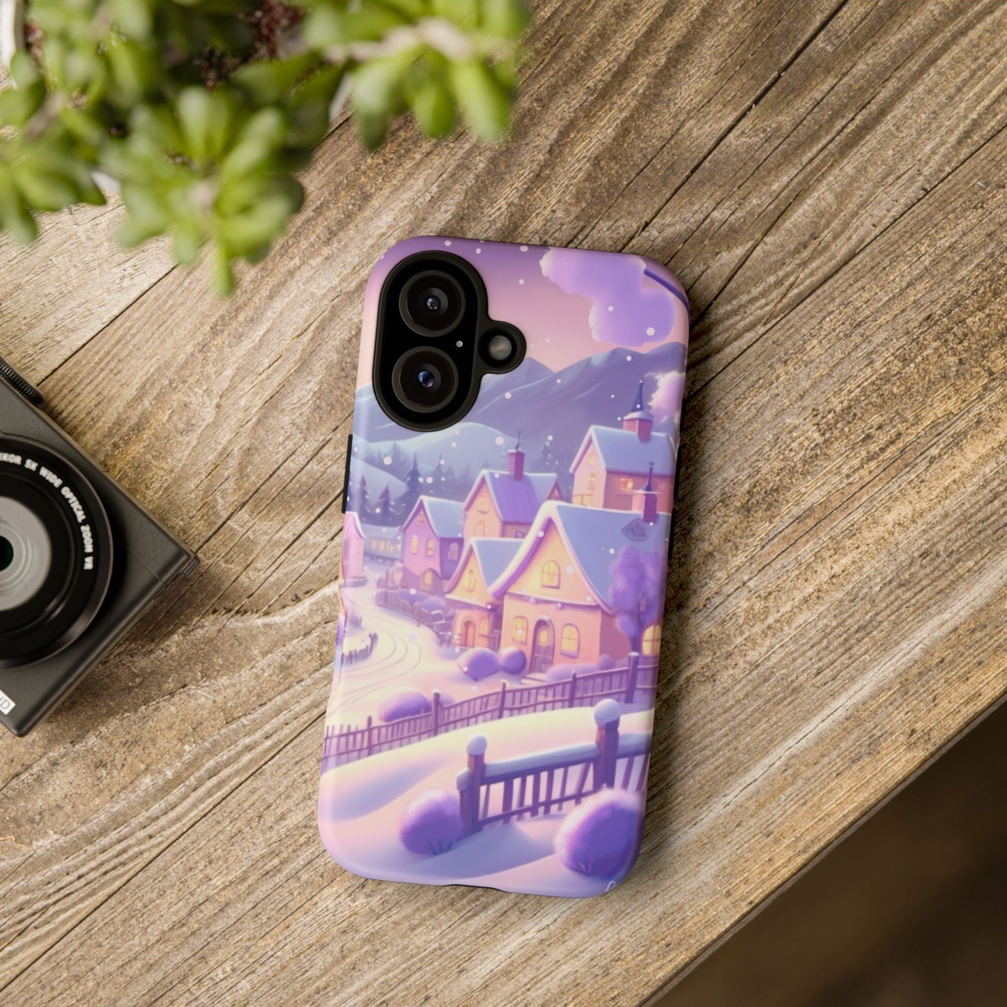 Purple Winter Wonderland Tough Phone Case