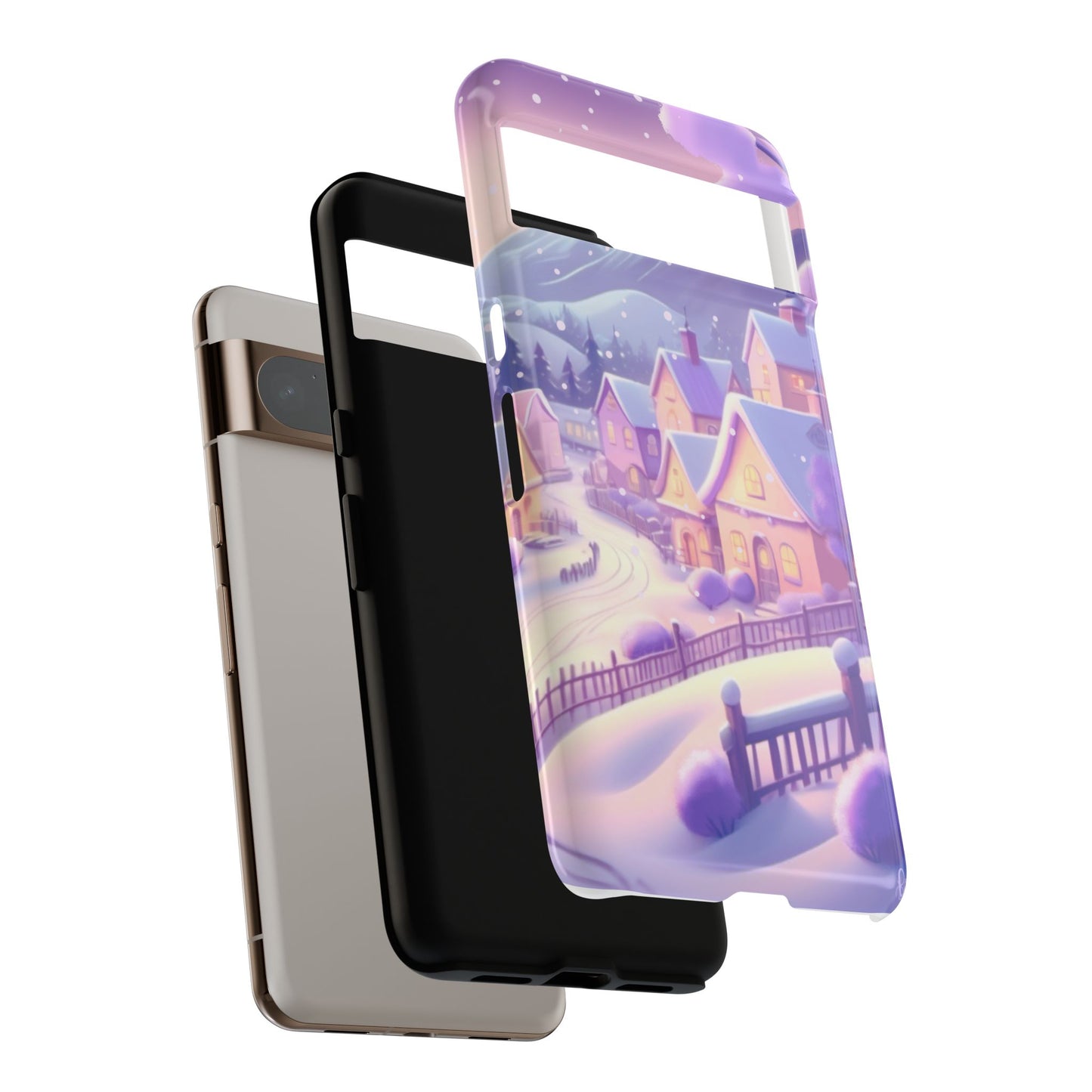 Purple Winter Wonderland Tough Phone Case