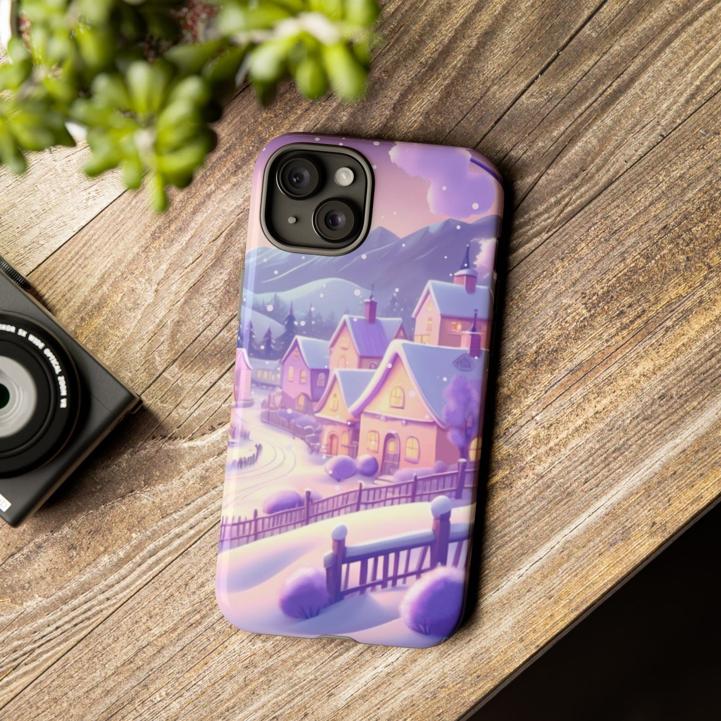 Purple Winter Wonderland Tough Phone Case