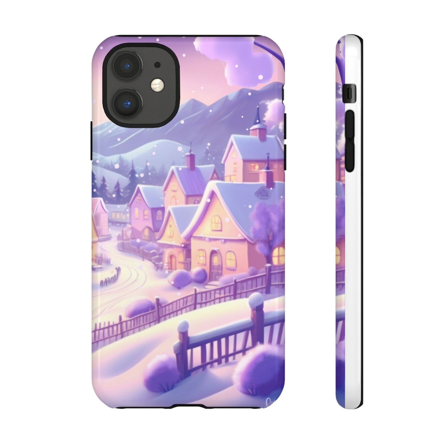 Purple Winter Wonderland Tough Phone Case