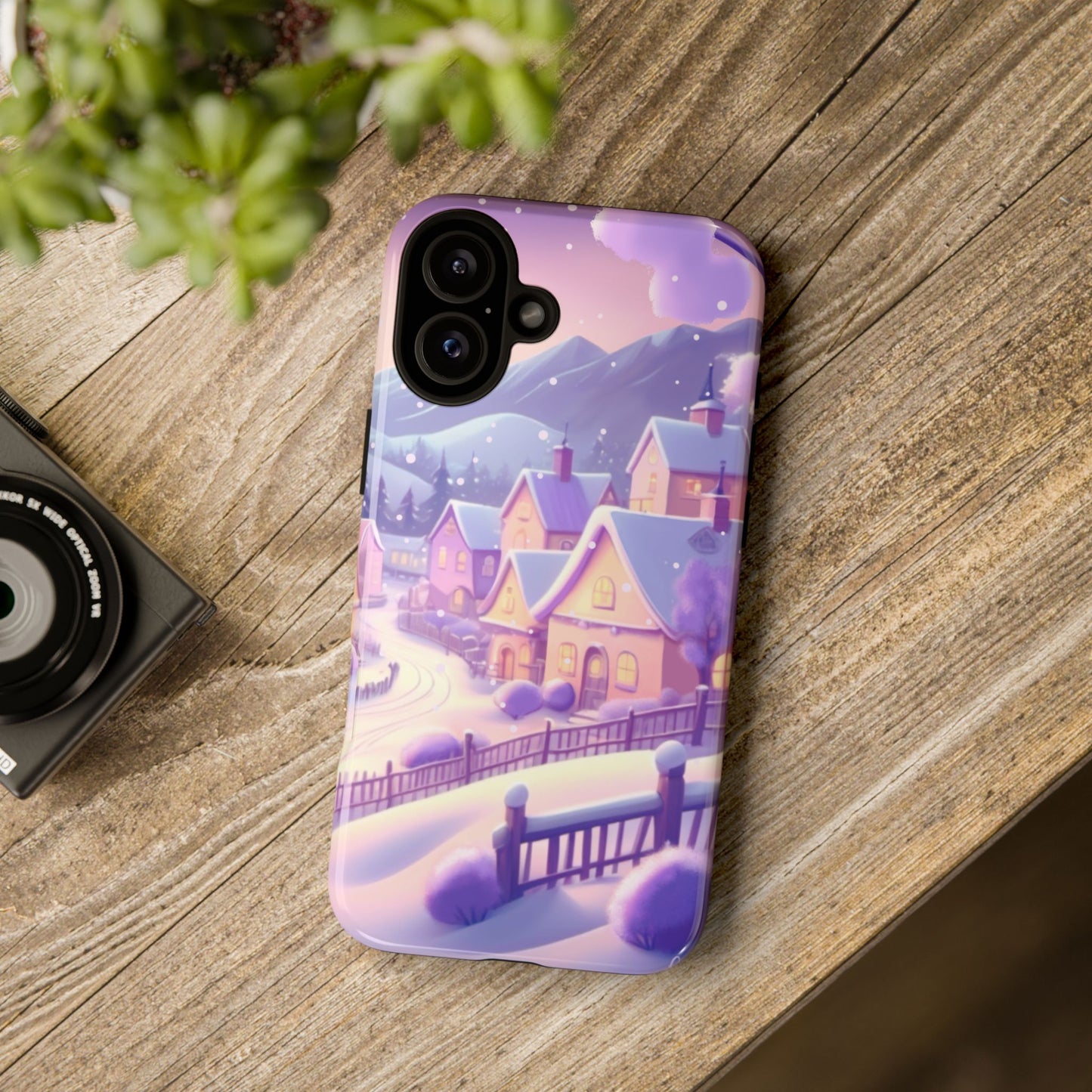 Purple Winter Wonderland Tough Phone Case