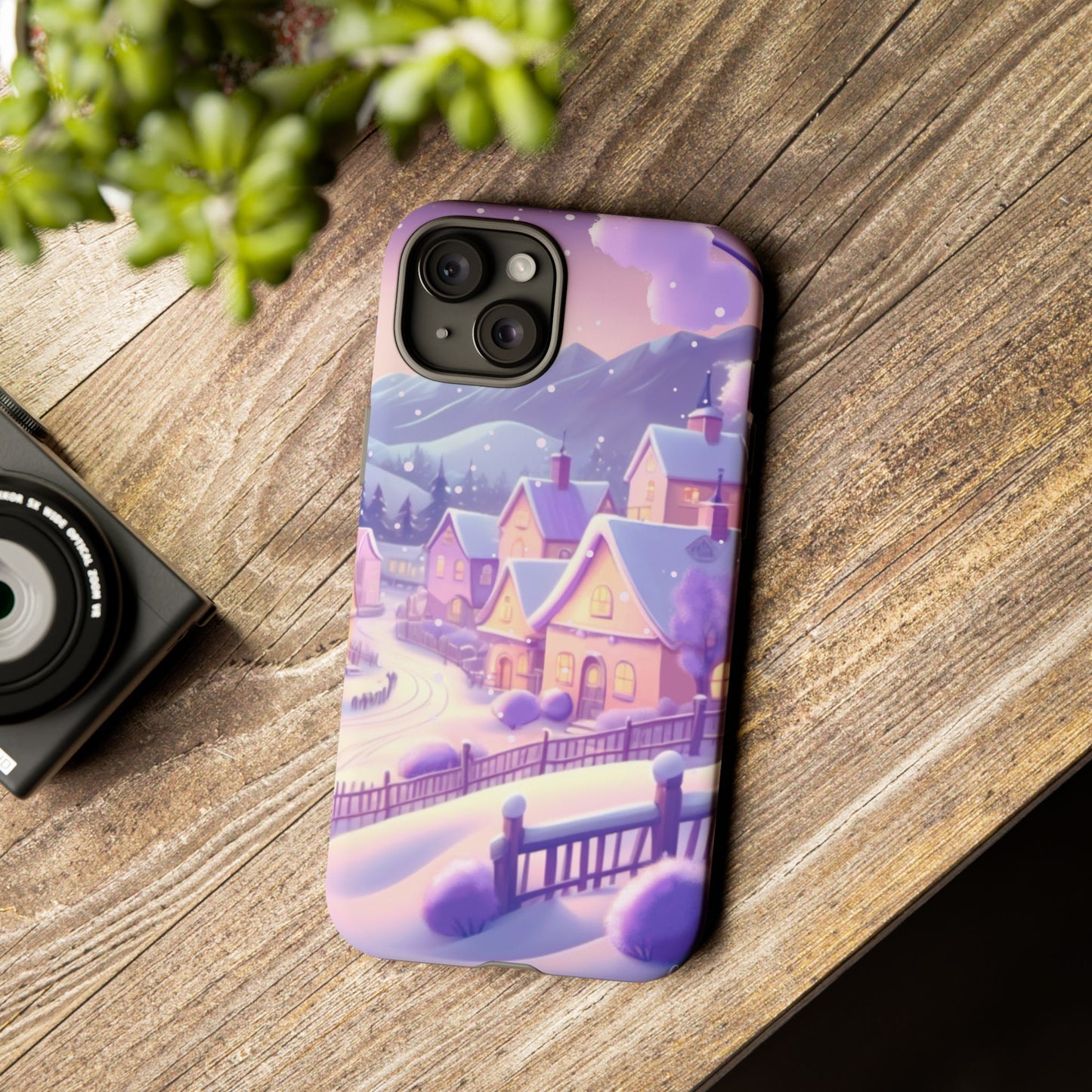 Purple Winter Wonderland Tough Phone Case