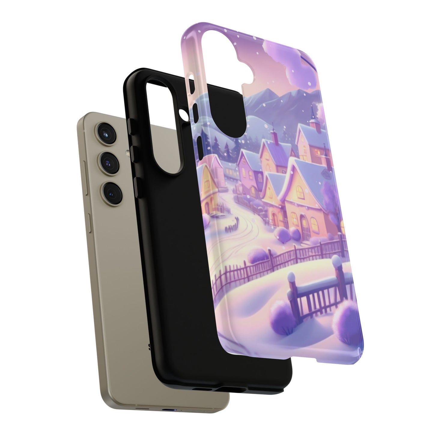 Purple Winter Wonderland Tough Phone Case