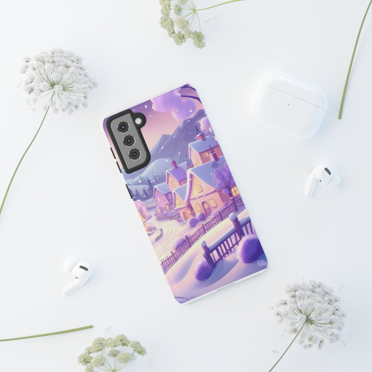 Purple Winter Wonderland Tough Phone Case