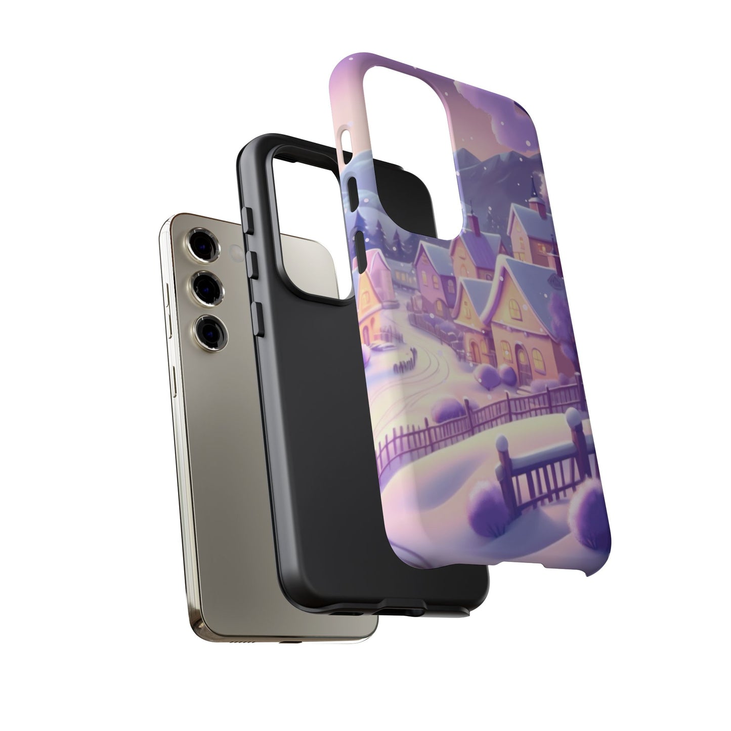 Purple Winter Wonderland Tough Phone Case