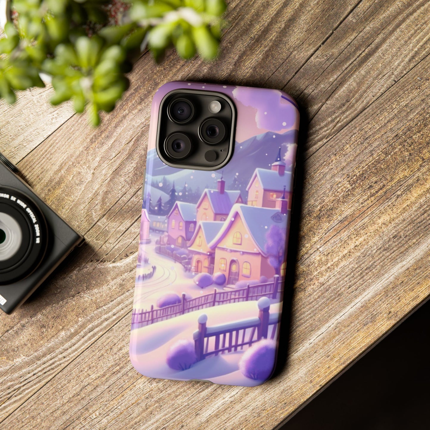 Purple Winter Wonderland Tough Phone Case