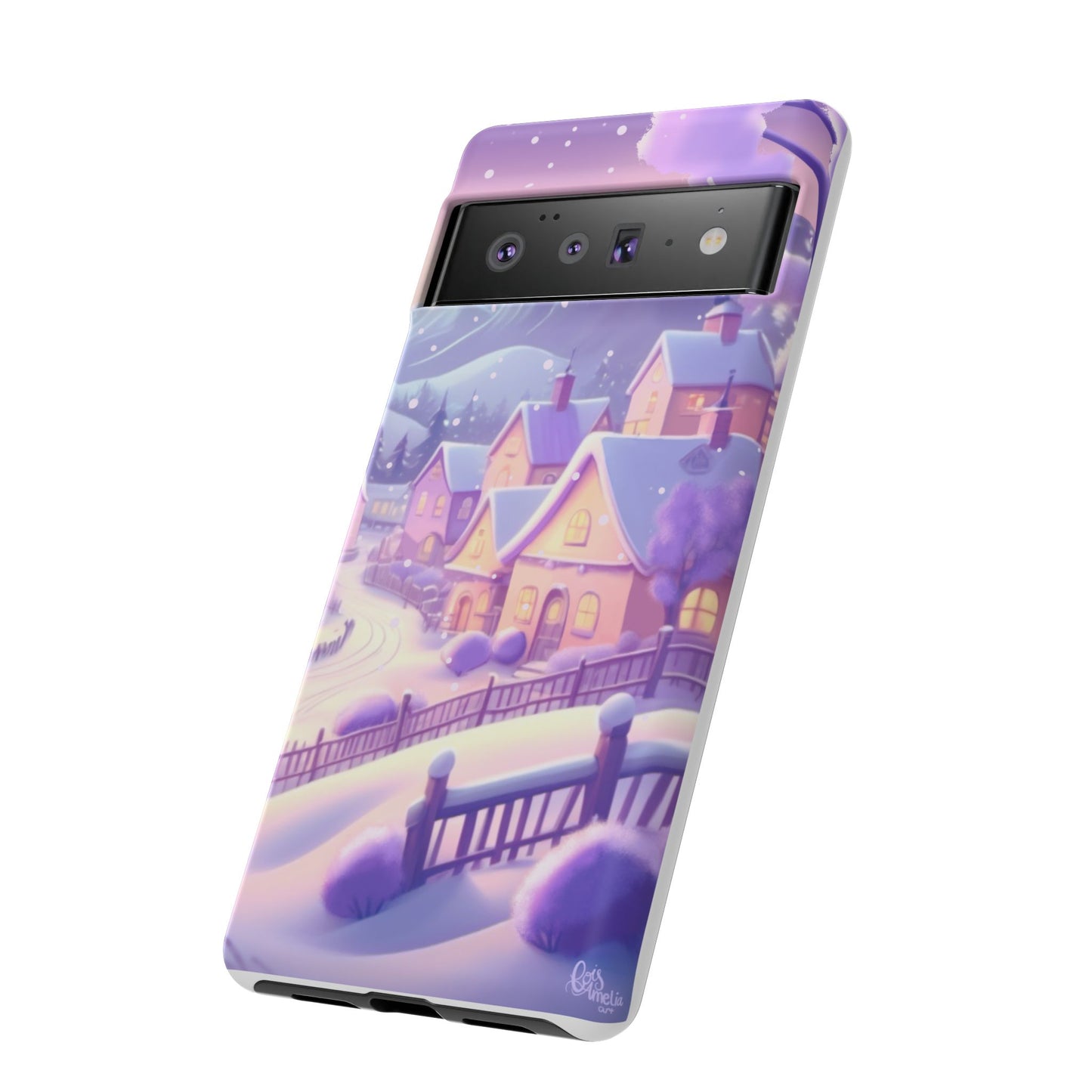 Purple Winter Wonderland Tough Phone Case