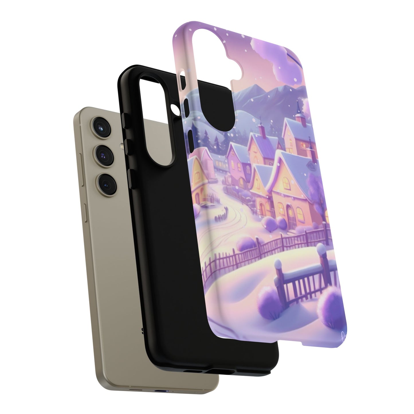 Purple Winter Wonderland Tough Phone Case