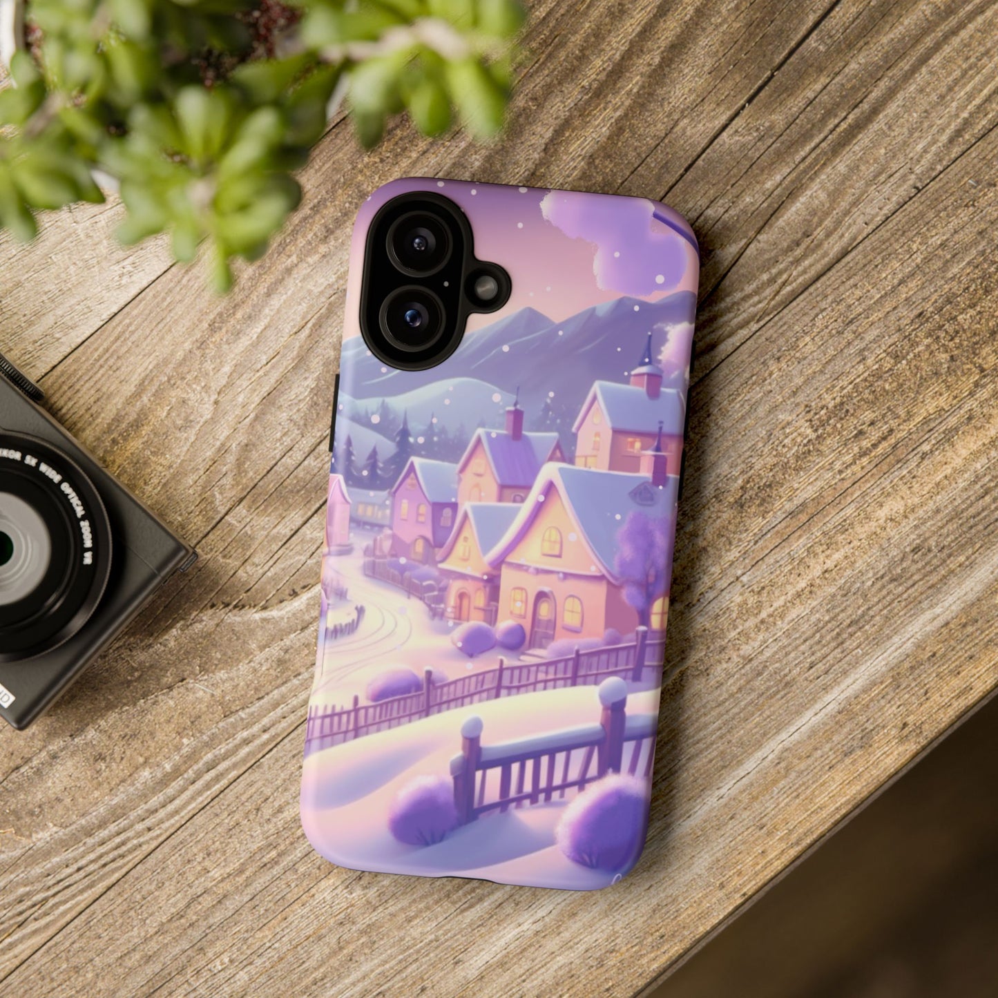 Purple Winter Wonderland Tough Phone Case