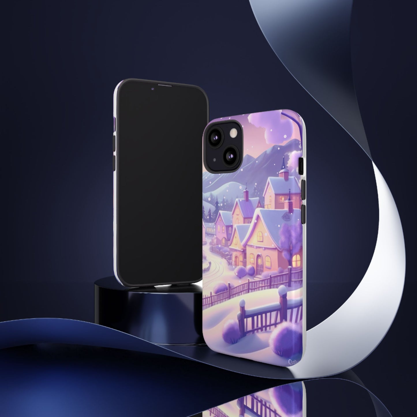 Purple Winter Wonderland Tough Phone Case