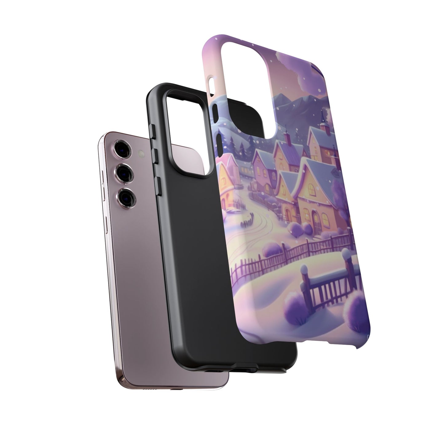 Purple Winter Wonderland Tough Phone Case