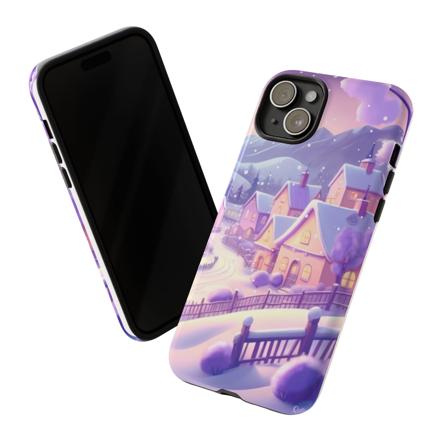 Purple Winter Wonderland Tough Phone Case