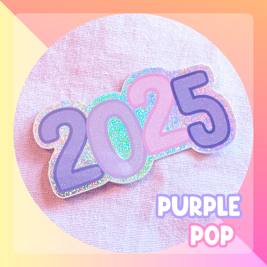 2025 Pixie Dust Glitter Sticker - Purple Pop