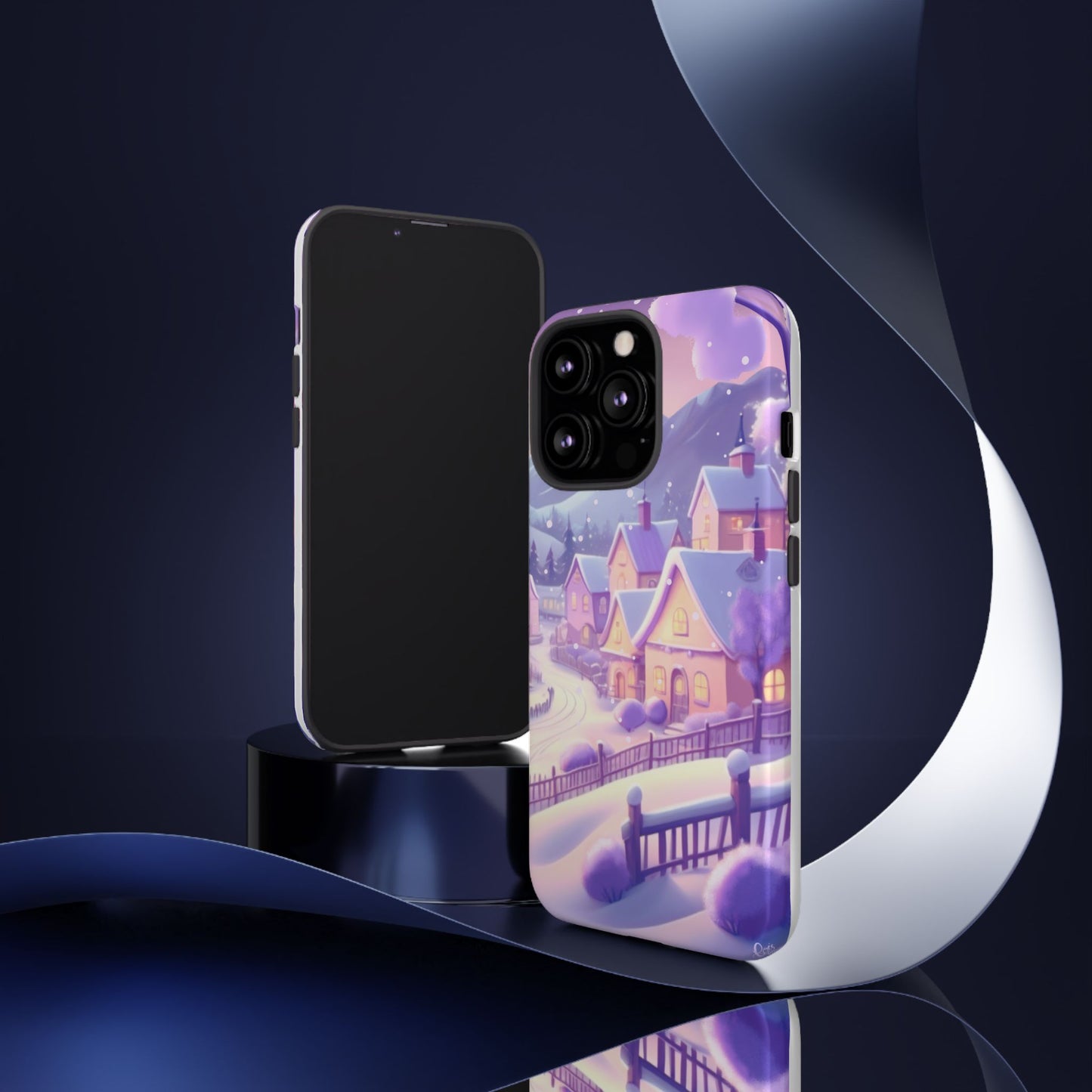 Purple Winter Wonderland Tough Phone Case