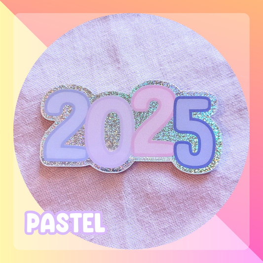 2025 Pixie Dust Glitter Sticker - Pastel