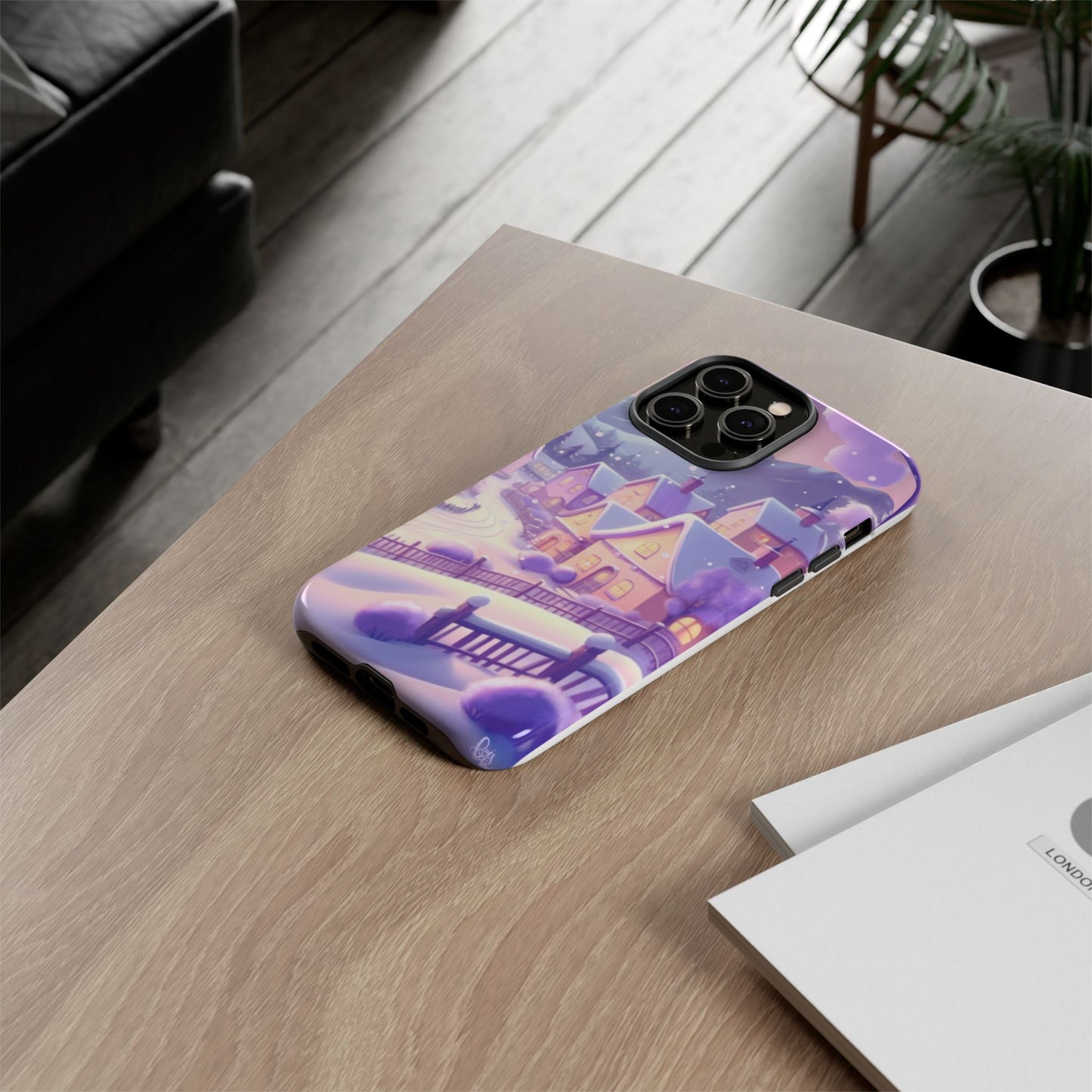 Purple Winter Wonderland Tough Phone Case