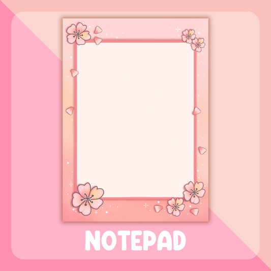 Sakura - A6 - 50 Sheet Tear Off Notepad