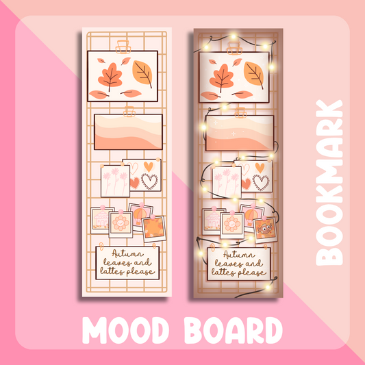 Neutrals Cosy Mood Board - Bookish Satin Bookmark