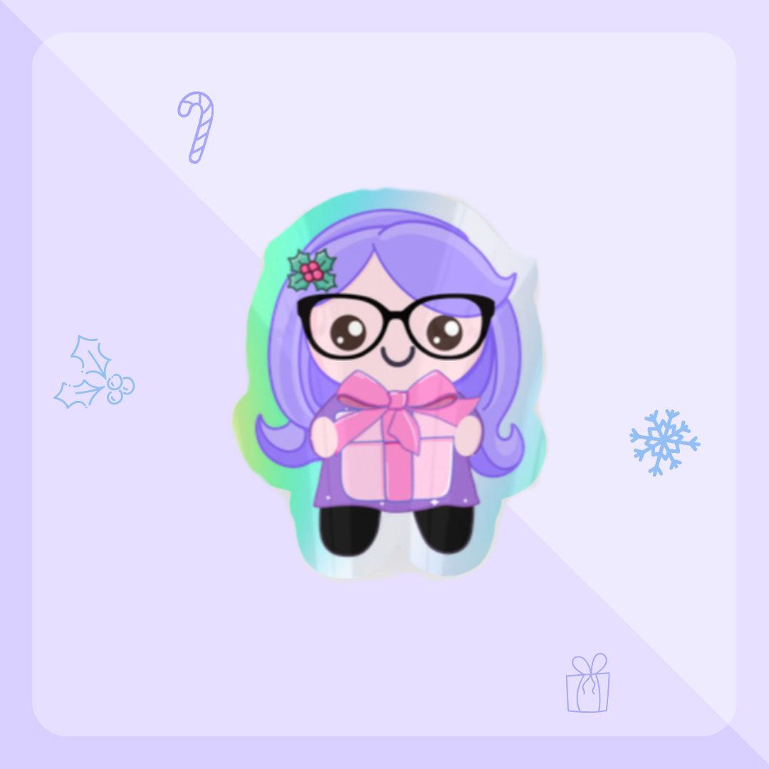 Gifting Holly - Holographic Effects Sticker