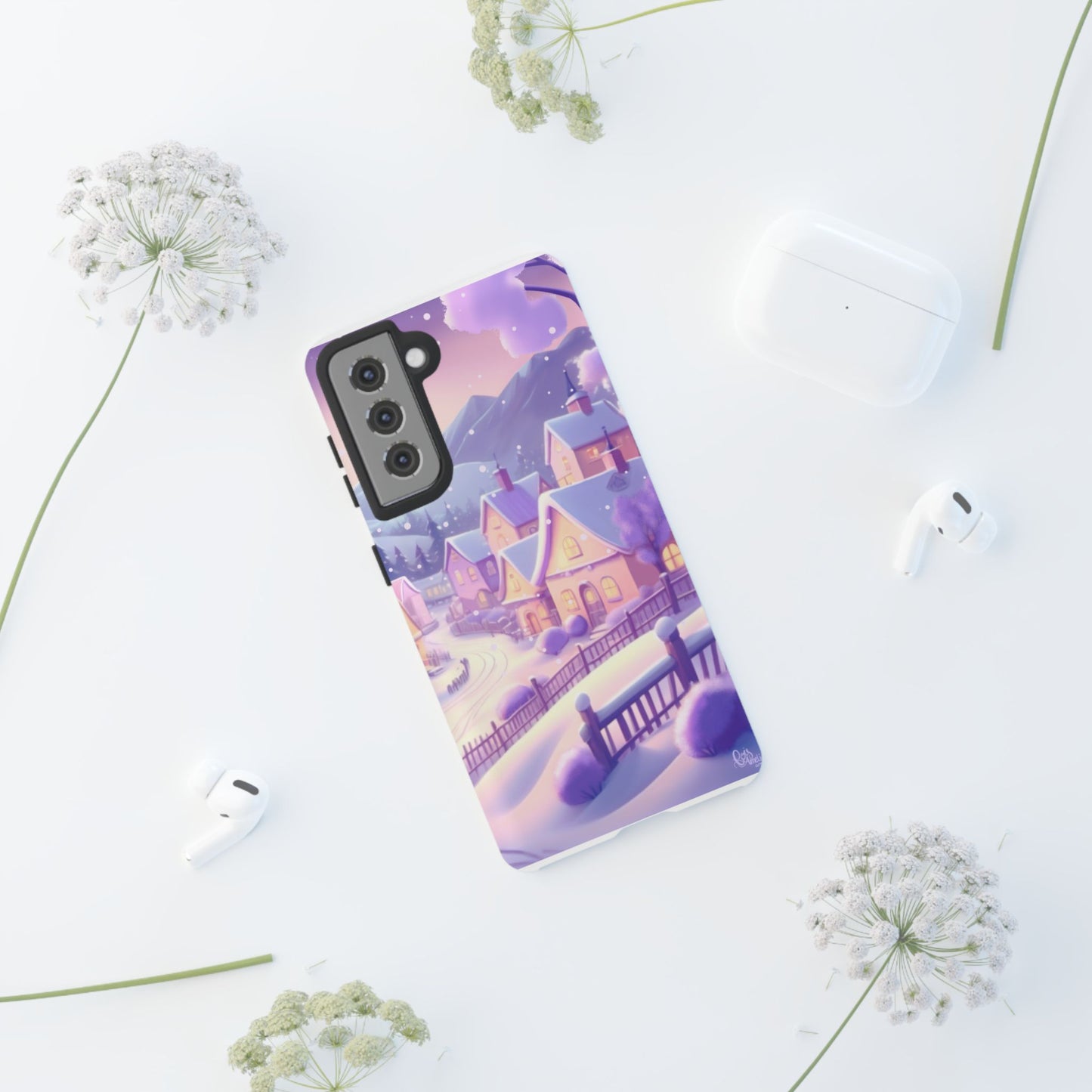 Purple Winter Wonderland Tough Phone Case