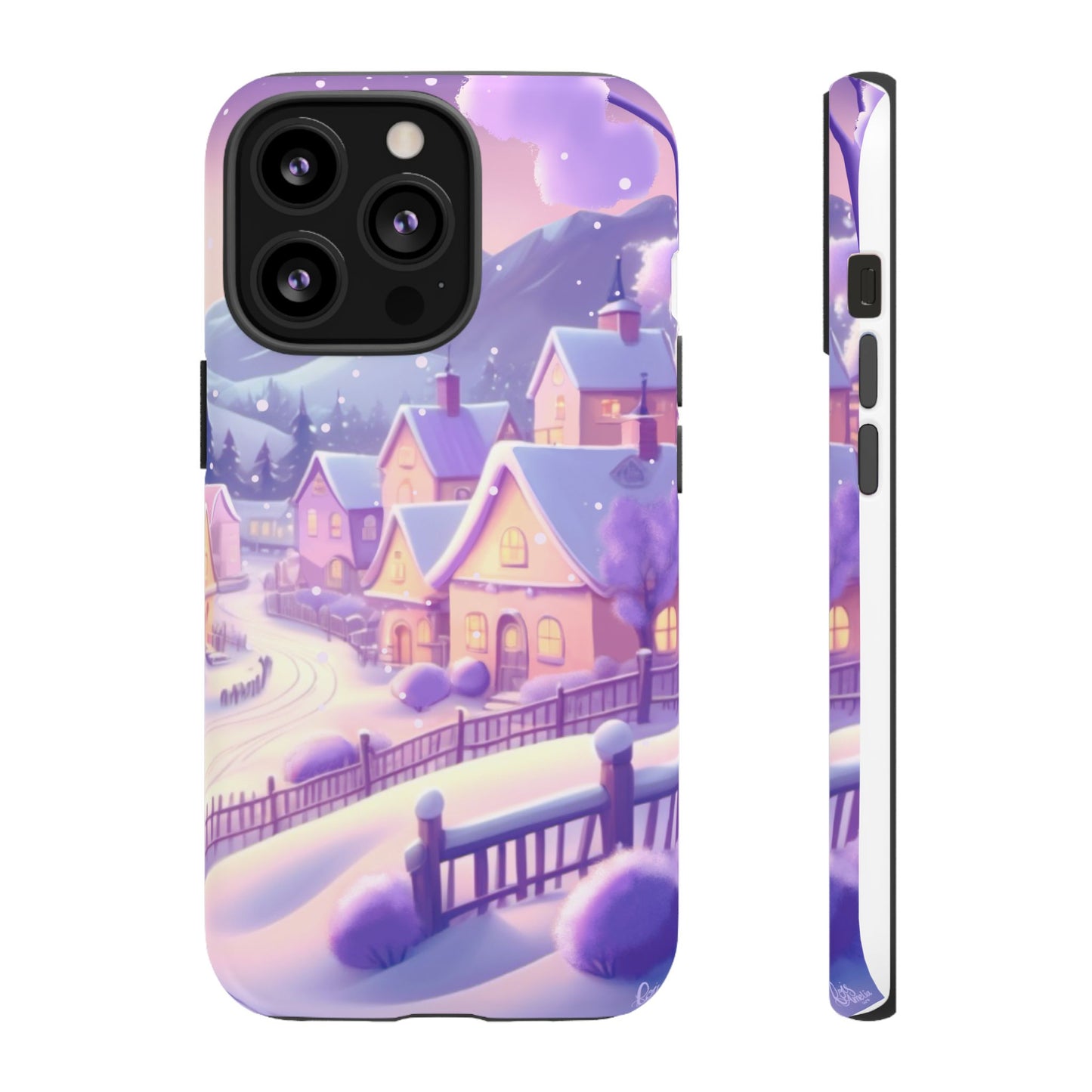 Purple Winter Wonderland Tough Phone Case